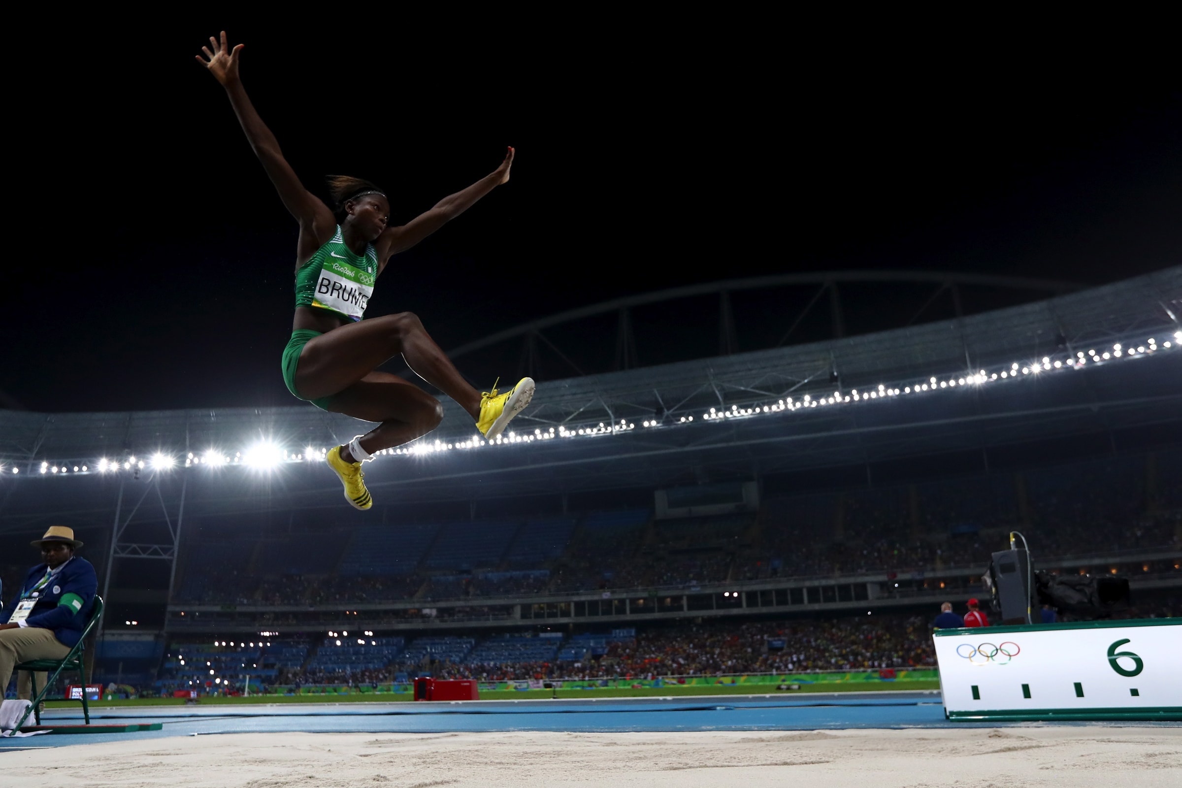 Ese Brume, Nigerian athlete, National Olympic Committee, 2400x1600 HD Desktop