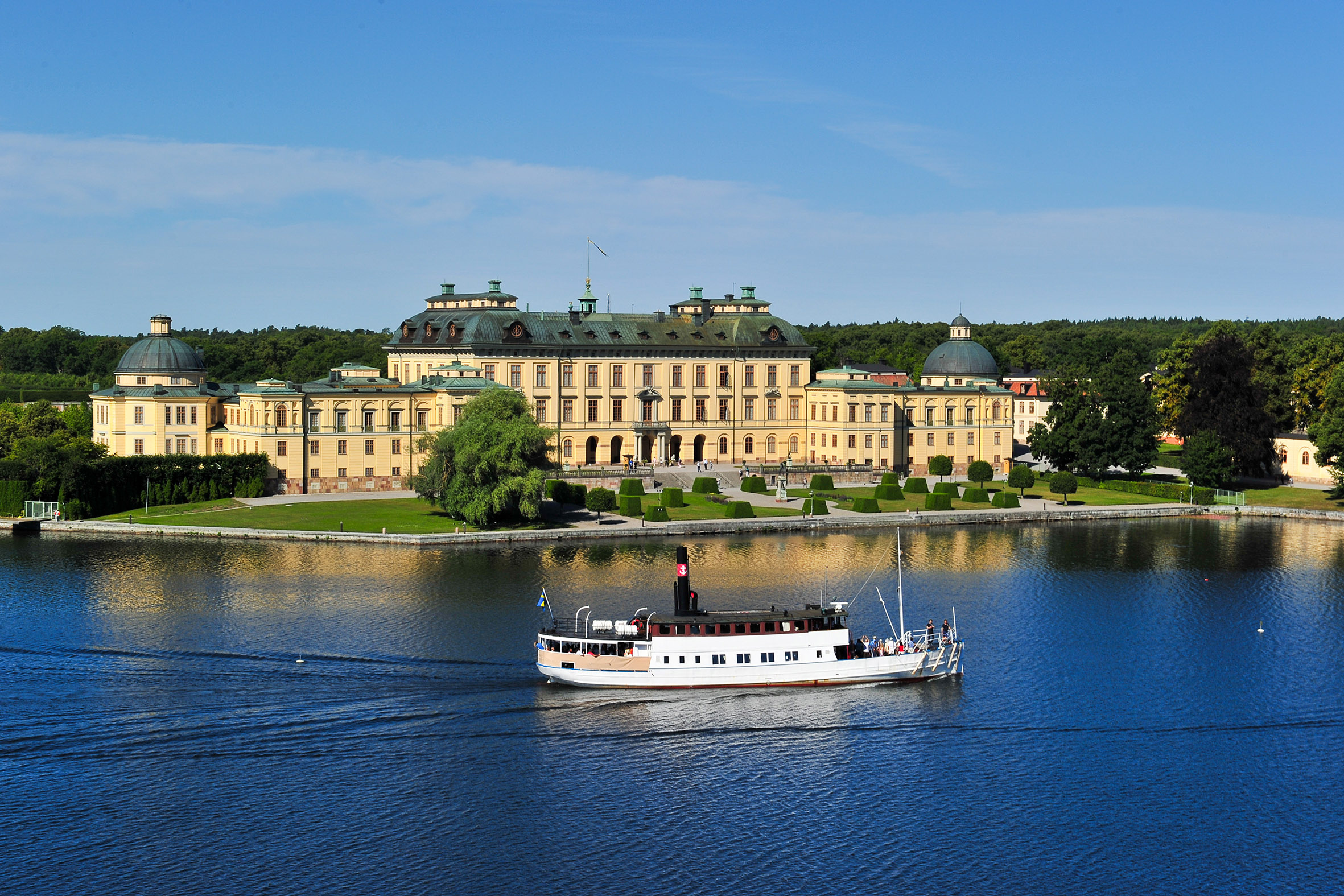 Drottningholm Palace, Swedish royal family, Boat tour, Entrance ticket, 2370x1580 HD Desktop