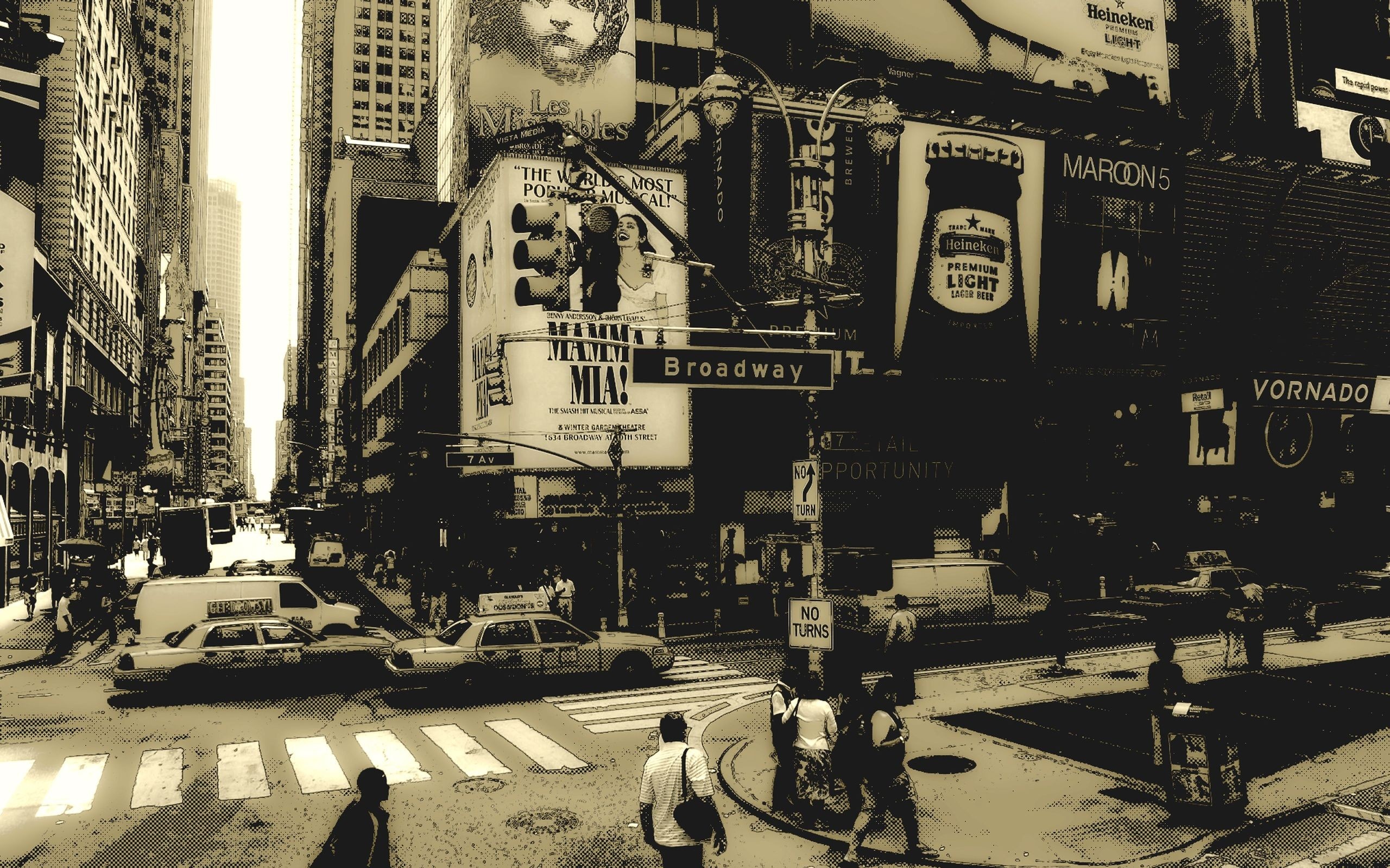 New York's Broadway, HD wallpaper, Background image, 2560x1600 HD Desktop