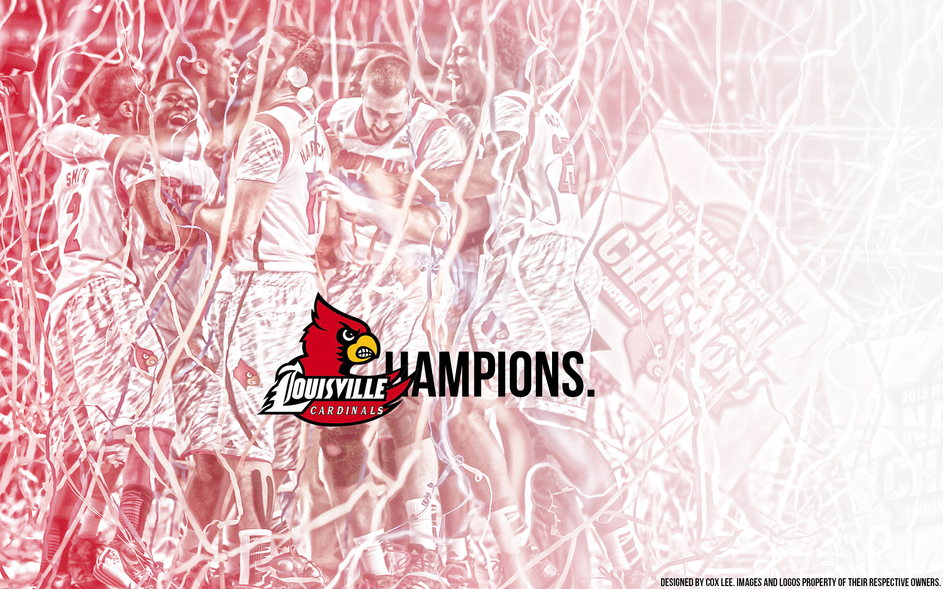 Louisville Cardinals, NCAA champions, Basketball wallpaper, Victory celebration, 1920x1200 HD Desktop