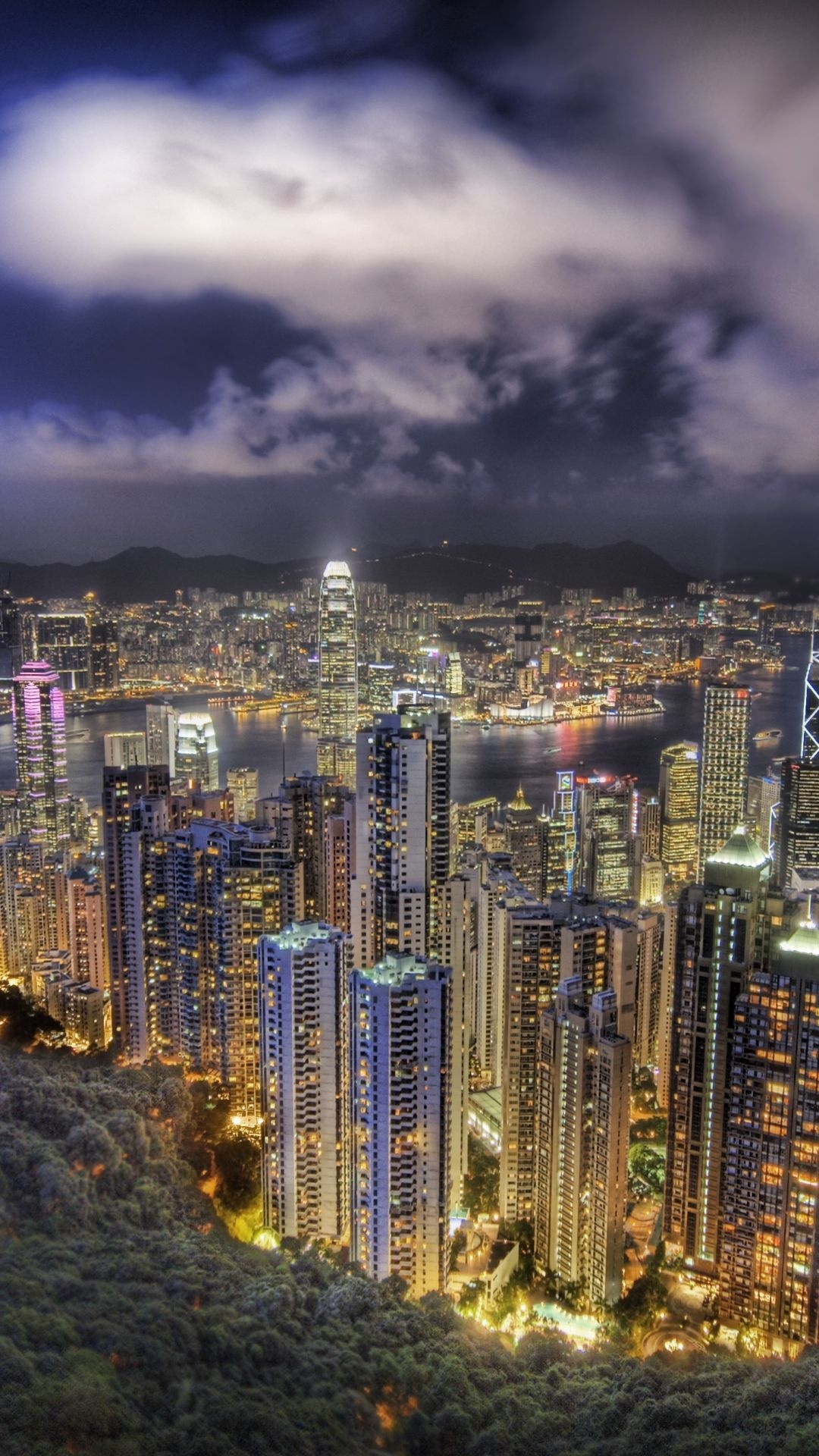 Hong Kong skyline, Travels, Mobile wallpapers, Top free, 1080x1920 Full HD Handy