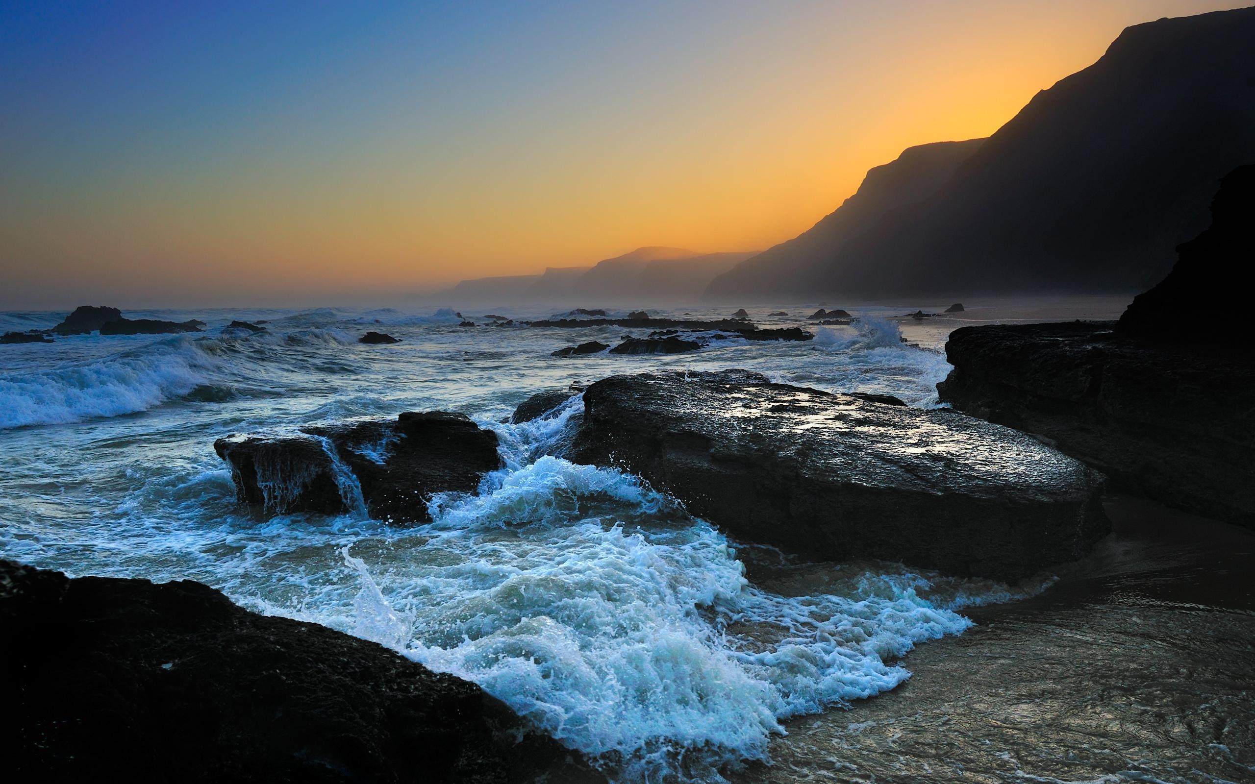 Beautiful ocean, Tranquil landscapes, Coastal paradise, Nature's wonders, 2560x1600 HD Desktop