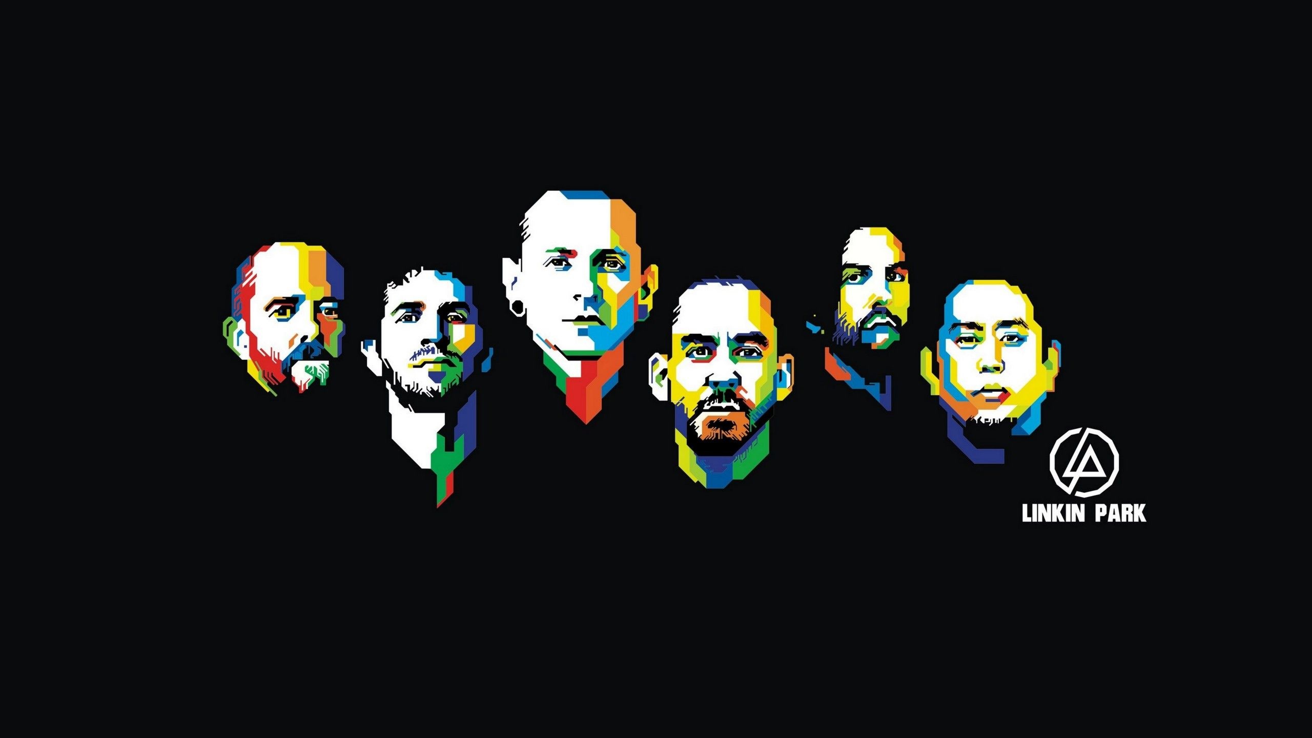 Linkin Park 4k visuals, Striking backgrounds, 2560x1440 HD Desktop