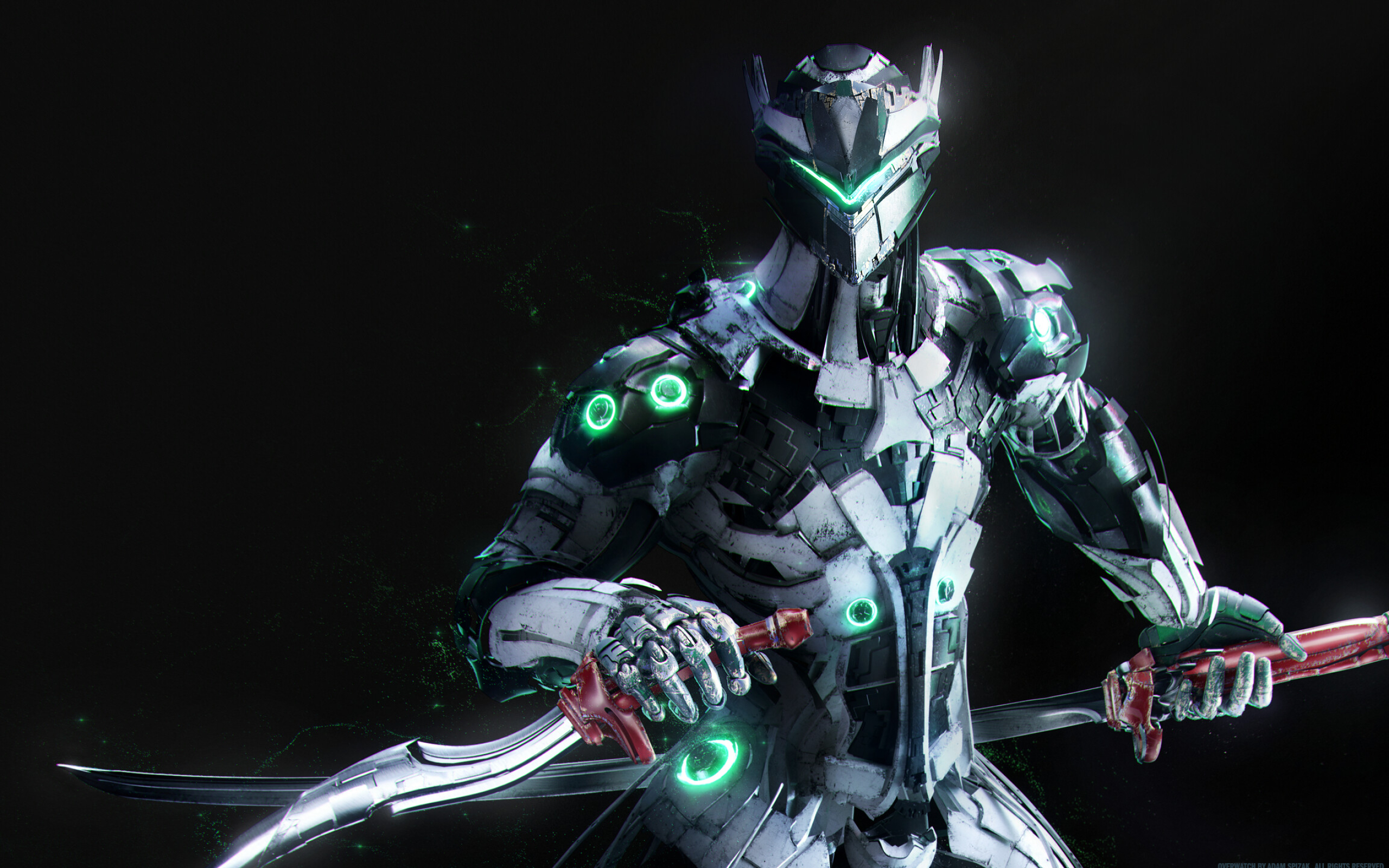 Genji: Overwatch, Video game characters, Dragonblade is a high risk, high reward Ultimate. 2560x1600 HD Wallpaper.