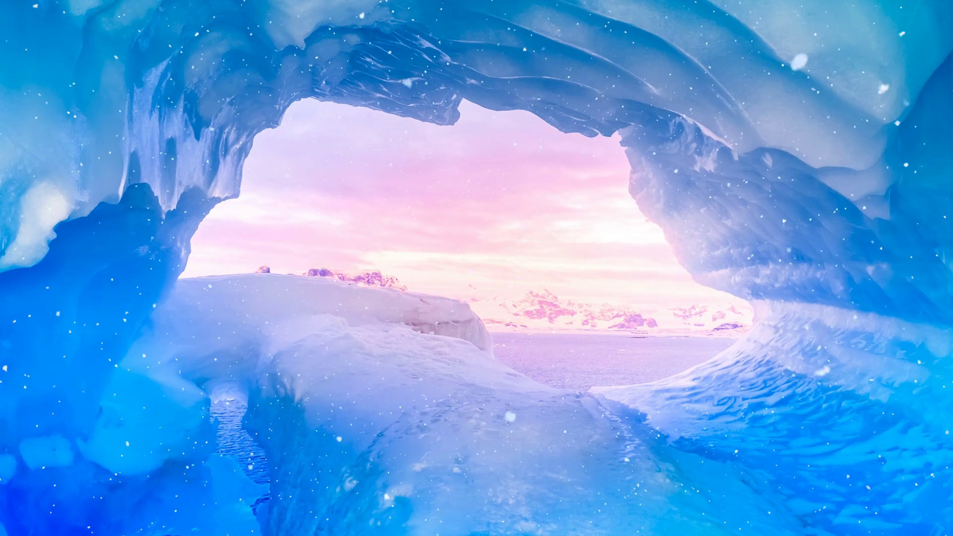 Ice Cave, Nature's spectacle, Icy labyrinth, Subterranean mystery, 1920x1080 Full HD Desktop