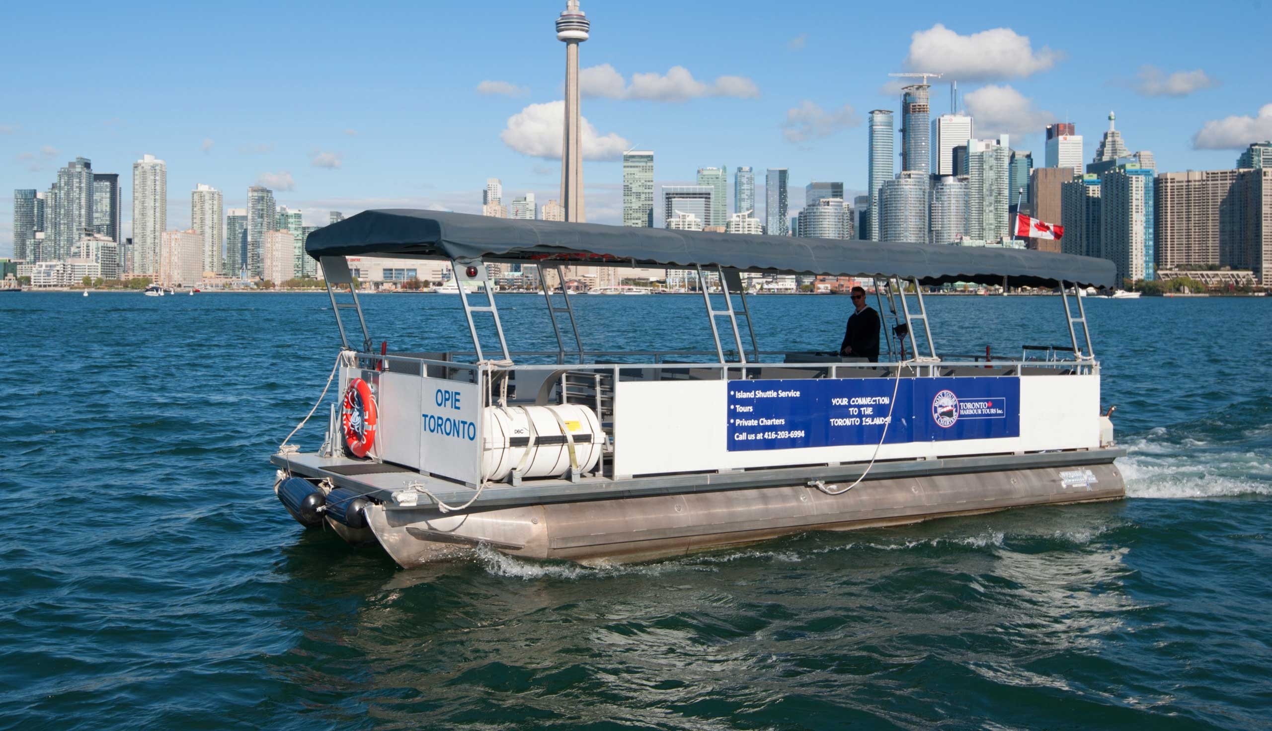 Water Taxi: Toronto harbour tours, Island Shuttle service, Toronto waterfront. 2560x1480 HD Wallpaper.