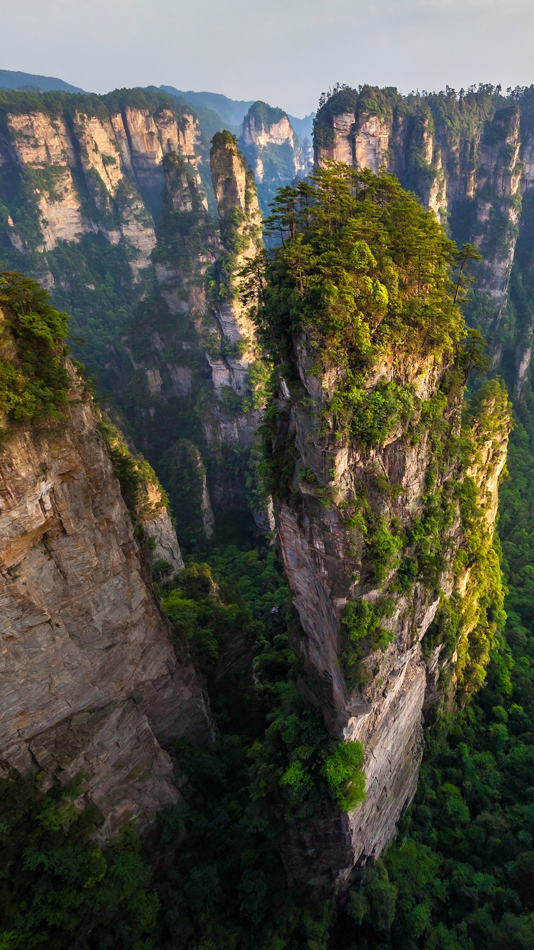 Avatar mountains, Zhangjiajie national forest park, China, 1080x1920 Full HD Phone