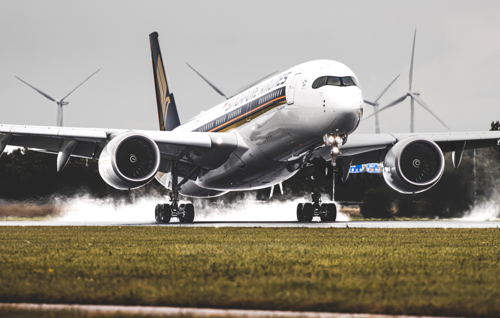 Singapore Airlines, 9v sjb, Airbus a350 900, Amsterdam schiphol, 1920x1220 HD Desktop