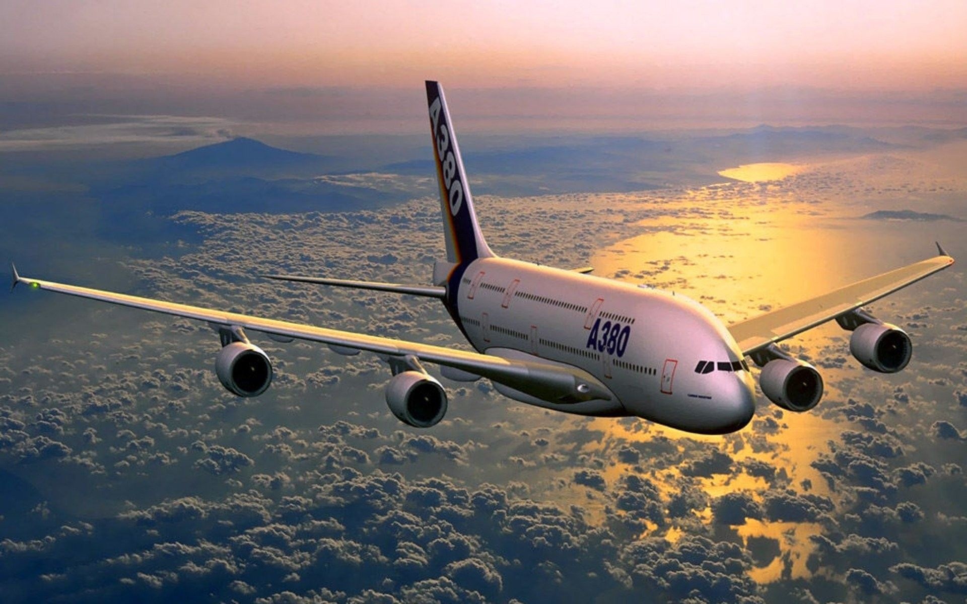 Airbus A380, Stunning wallpapers, Airbus A380-800, Premium travel, 1920x1200 HD Desktop
