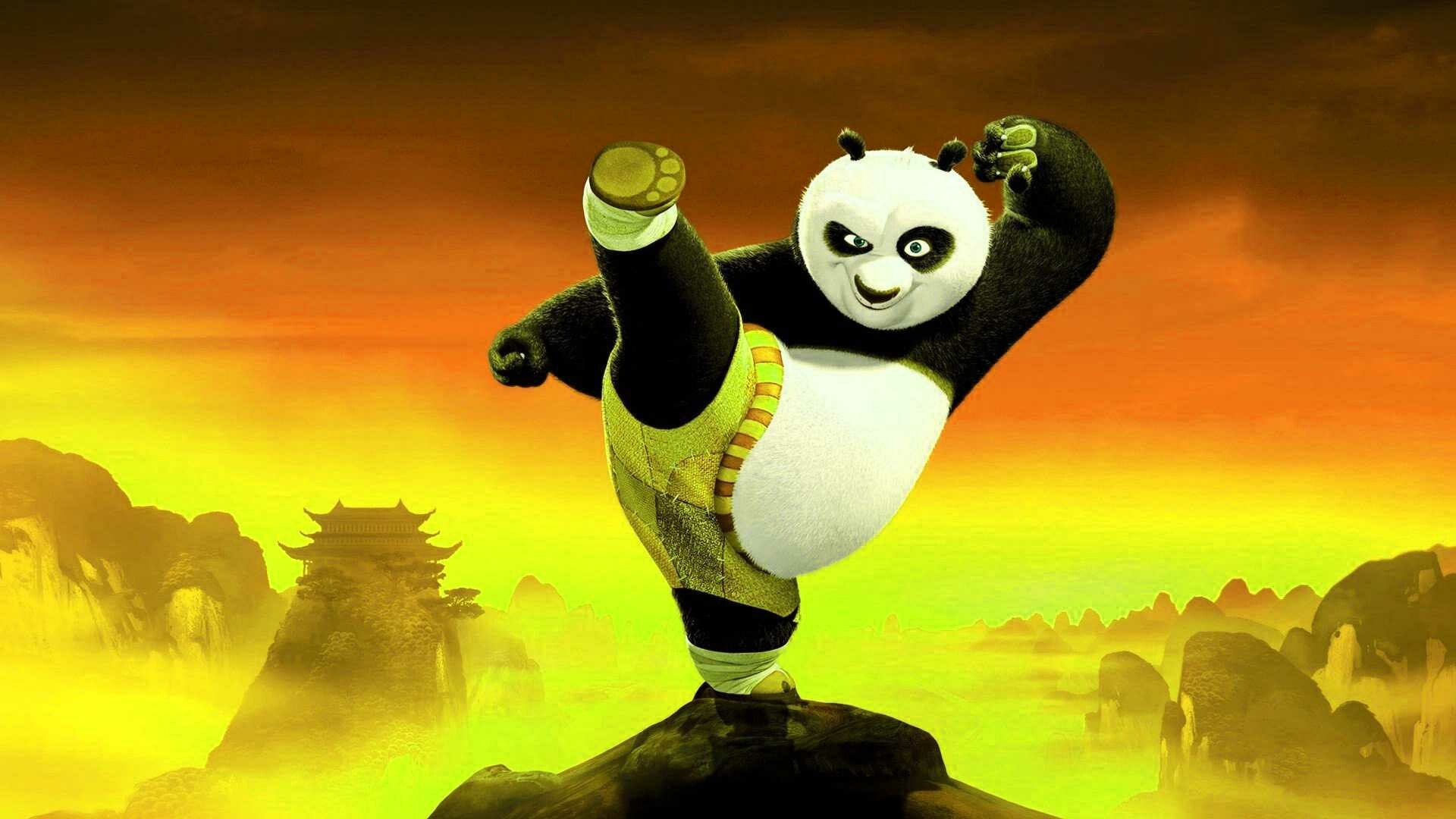 Panda: Master Ping Xiao Po, Bearlike animal. 1920x1080 Full HD Background.