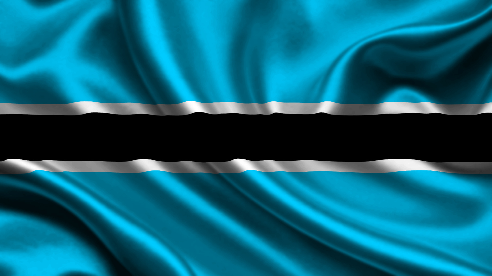 Flag: Adopted in 1966 to replace the Union Jack, The Republic of Botswana. 1920x1080 Full HD Wallpaper.