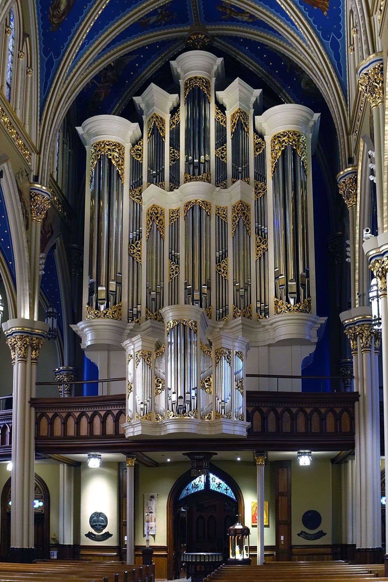 Pipe Organ: Pressurized air produces notes through a series of tubes organized in scalelike rows. 1340x2000 HD Wallpaper.