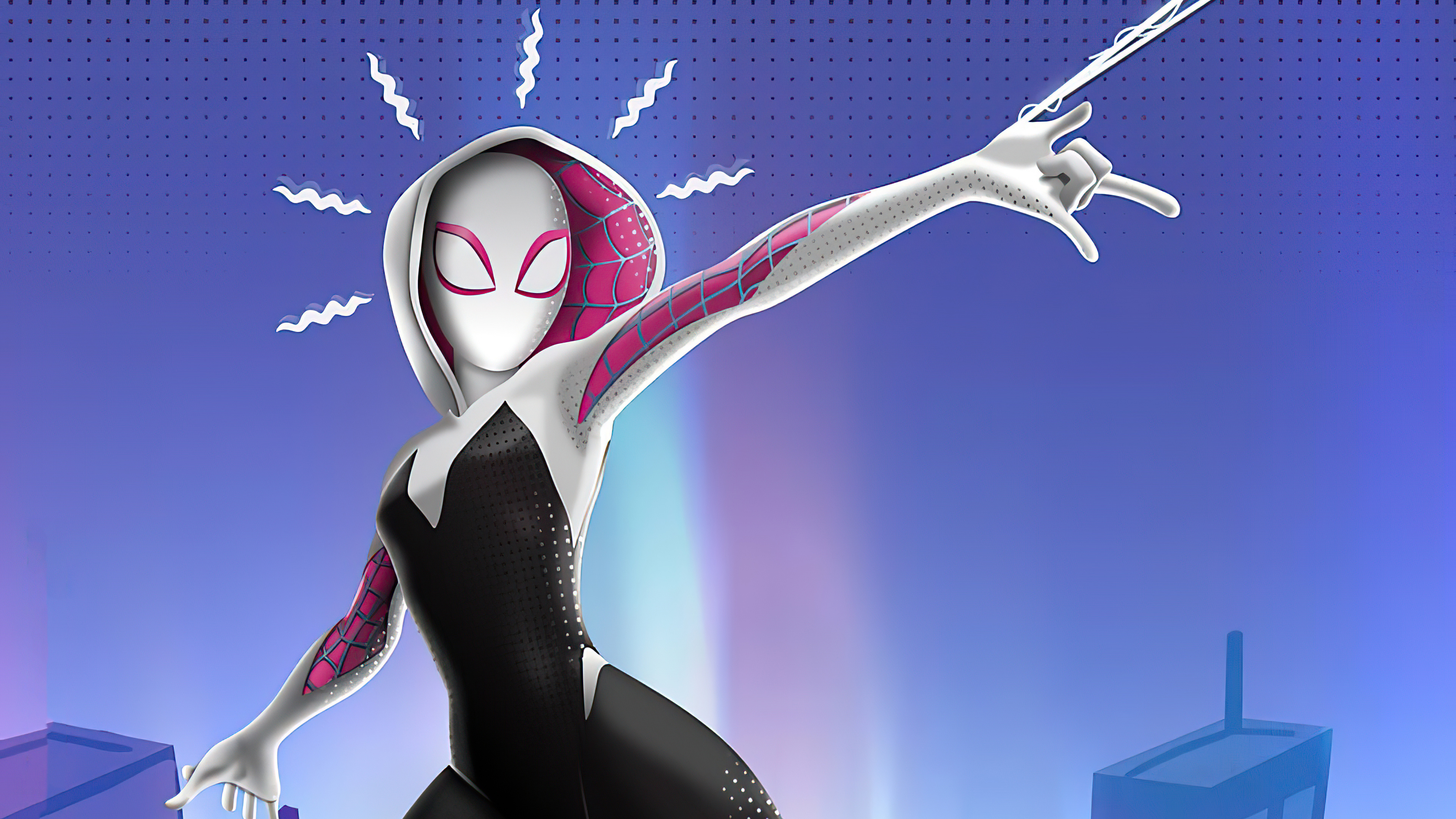 Ultra HD wallpaper, Spider Gwen's portrait, Stunning artwork, Epic visuals, 3840x2160 4K Desktop