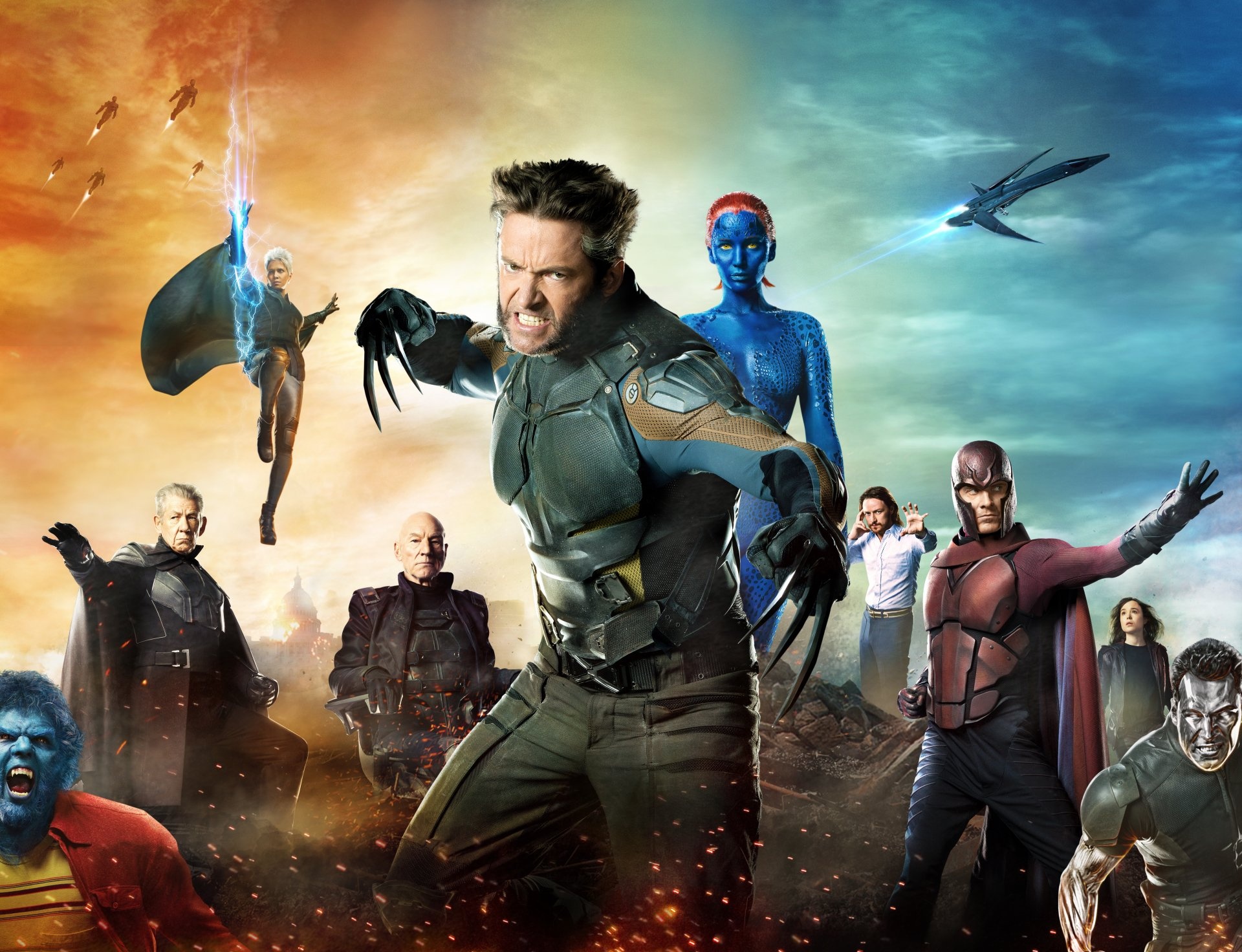 X-Men: Days of Future Past, Wolverine in 8K Ultra HD, Epic mutant battles, Superhero action, 1920x1480 HD Desktop