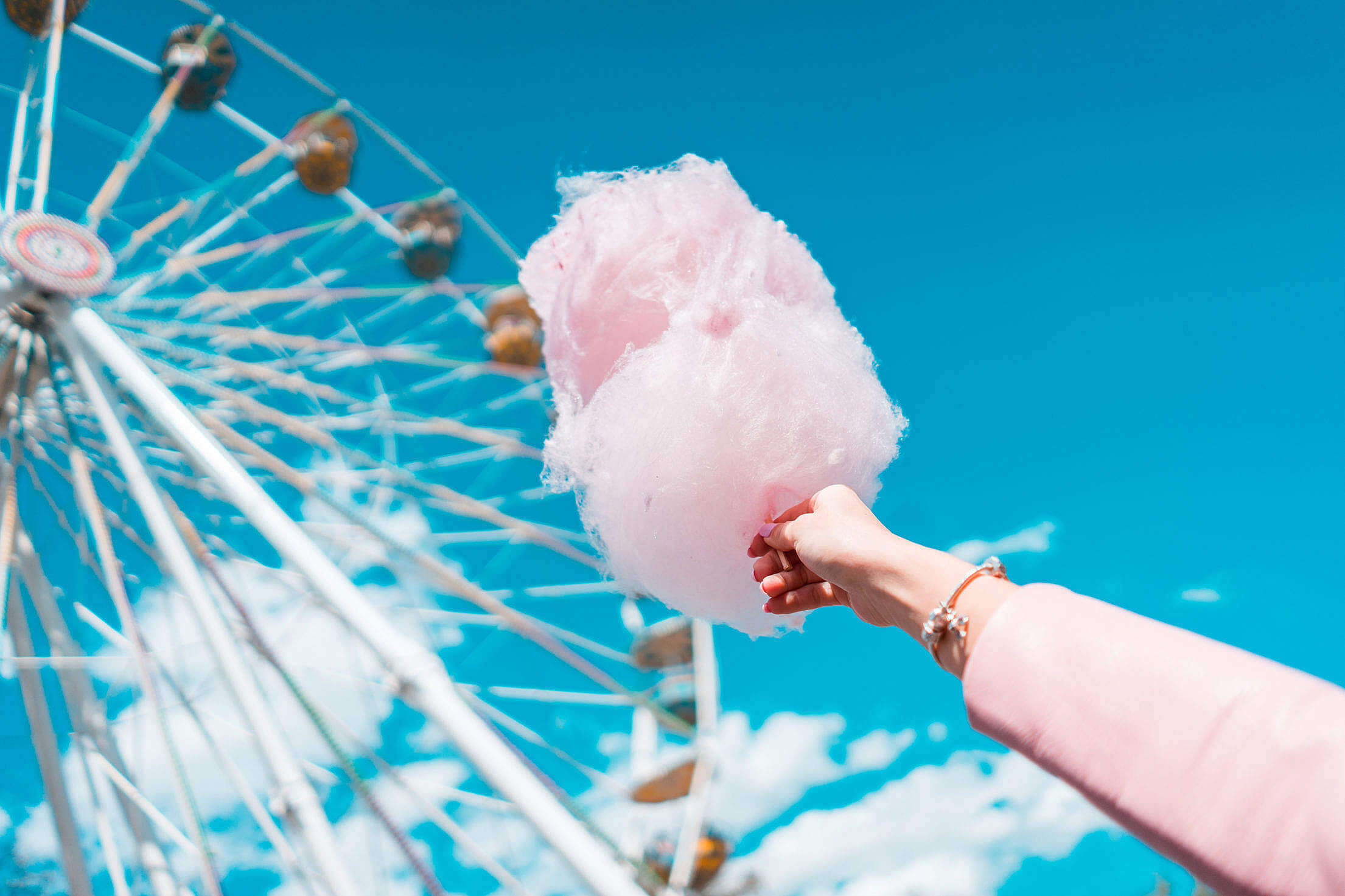Celebrating cotton candy, National Cotton Candy Day, December festivities, Sweet holiday treat, 2210x1480 HD Desktop