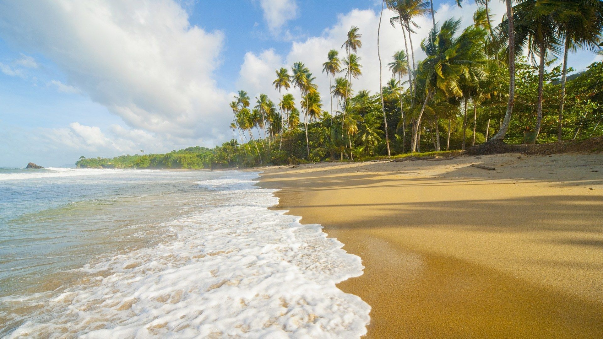 Trinidad and Tobago travels, The seashore, Tropical paradise, Beach landscape, 1920x1080 Full HD Desktop