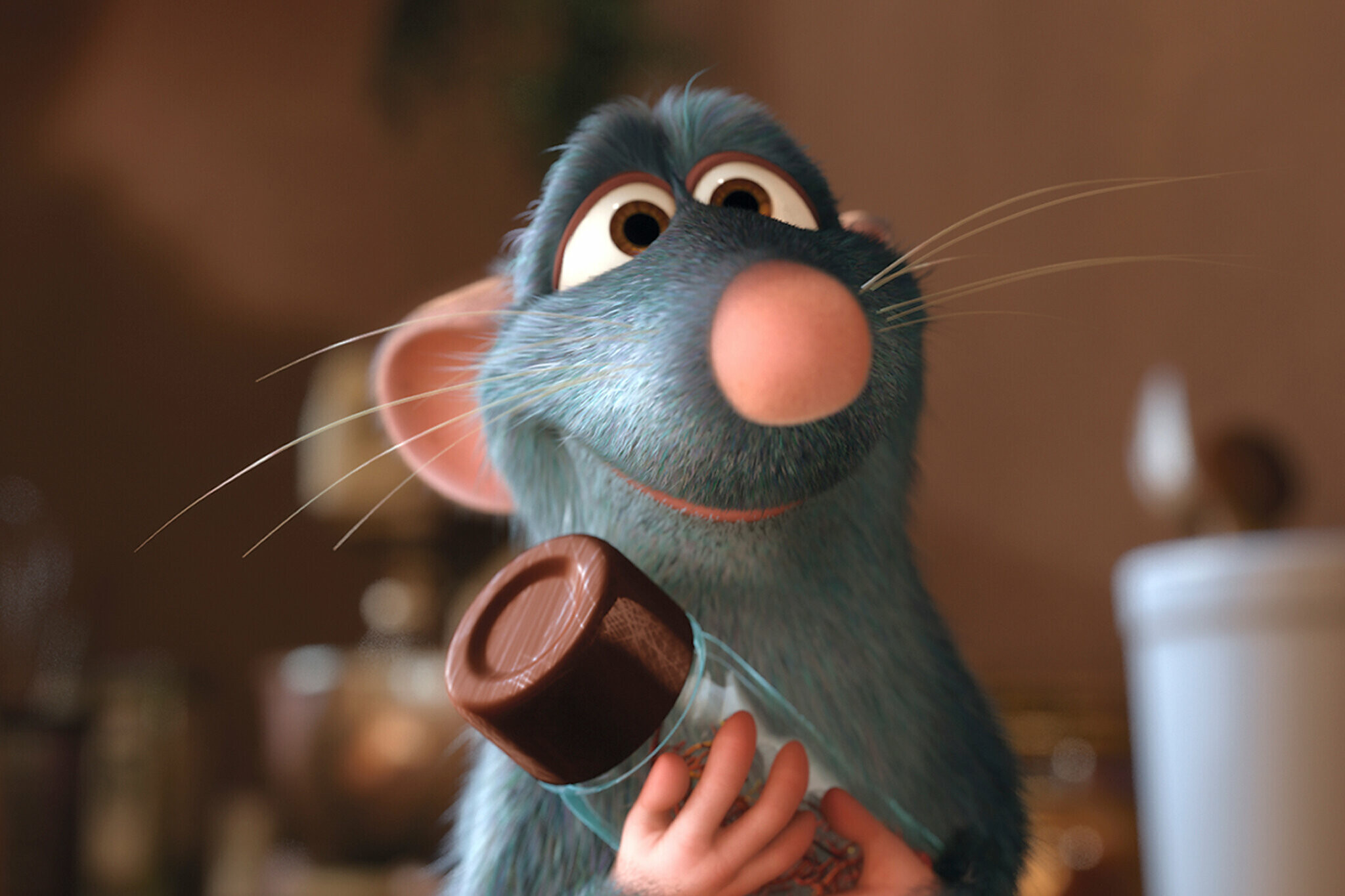 Ratatouille: A small-scale story about a sensitive, talented rat longing to be a world-class chef in a five-star Parisian restaurant. 2050x1370 HD Background.