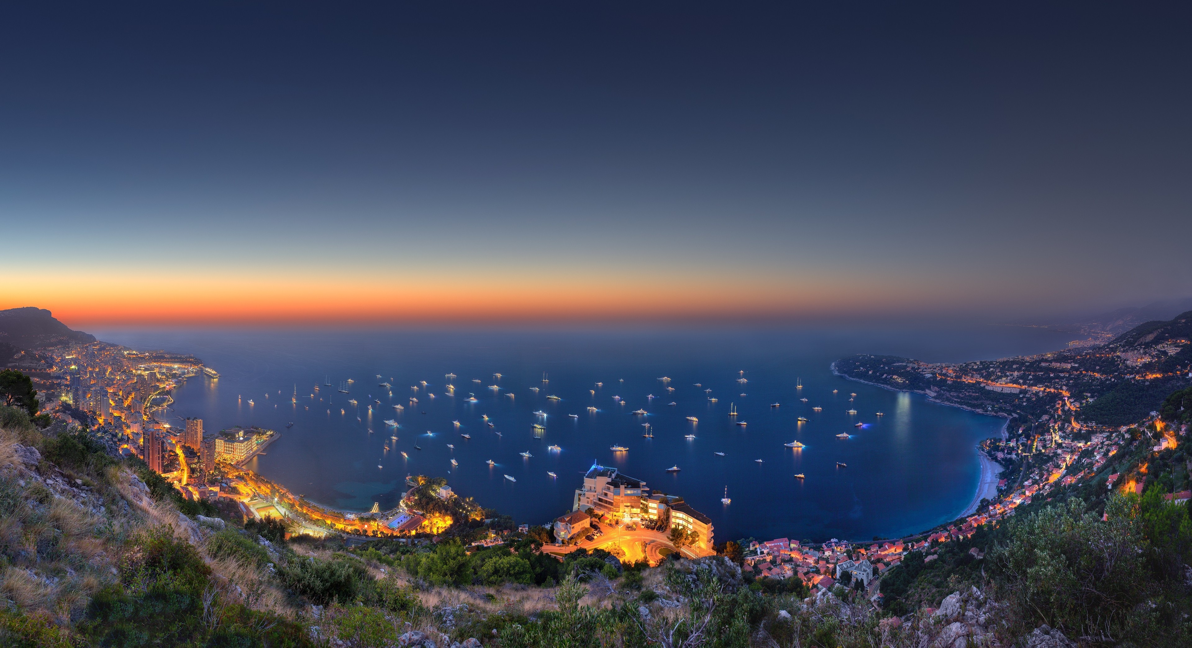 Monaco, Landscape wallpapers, HD, 3840x2090 HD Desktop