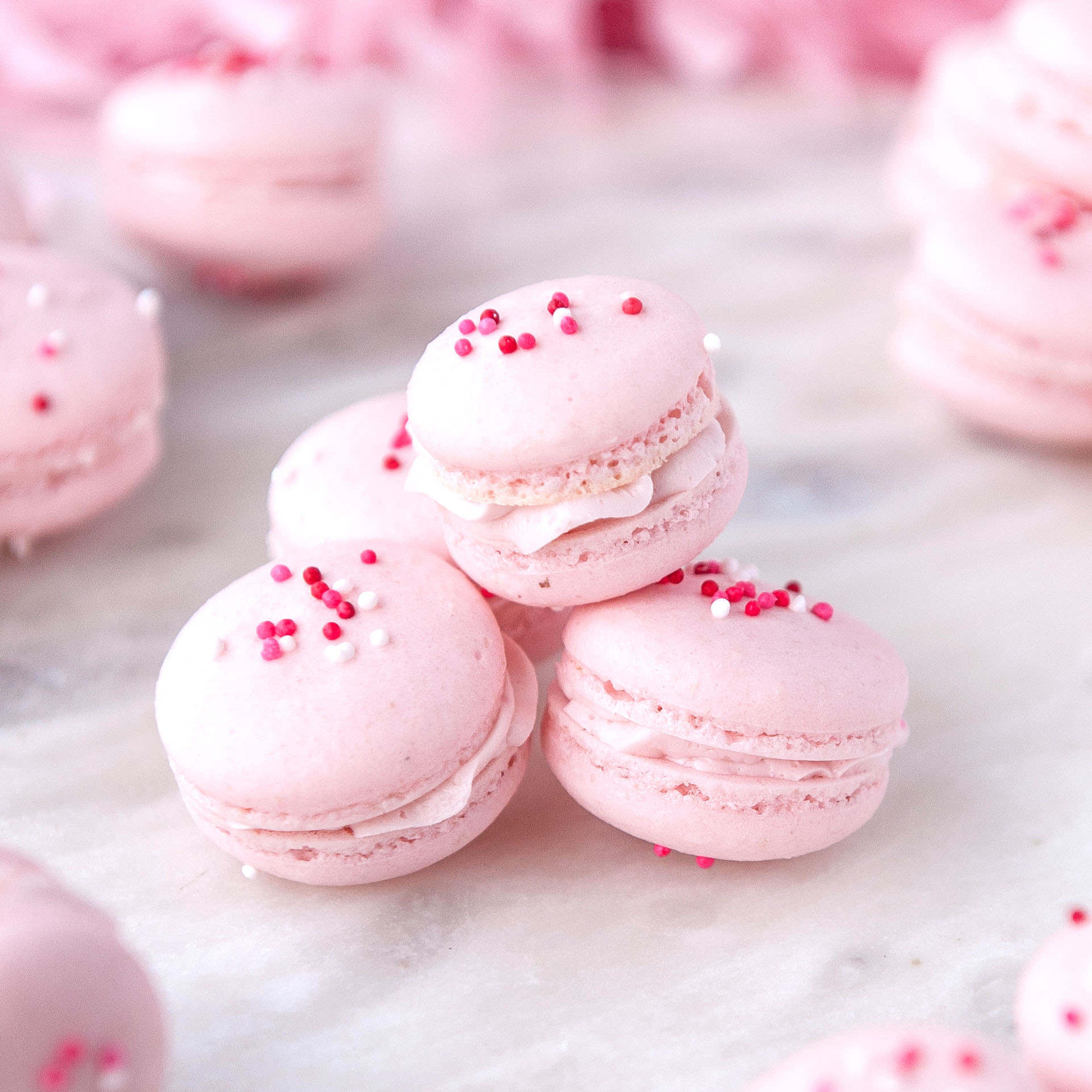 Macaron: French pastries that are small, round, and meringue-based. 1930x1930 HD Wallpaper.
