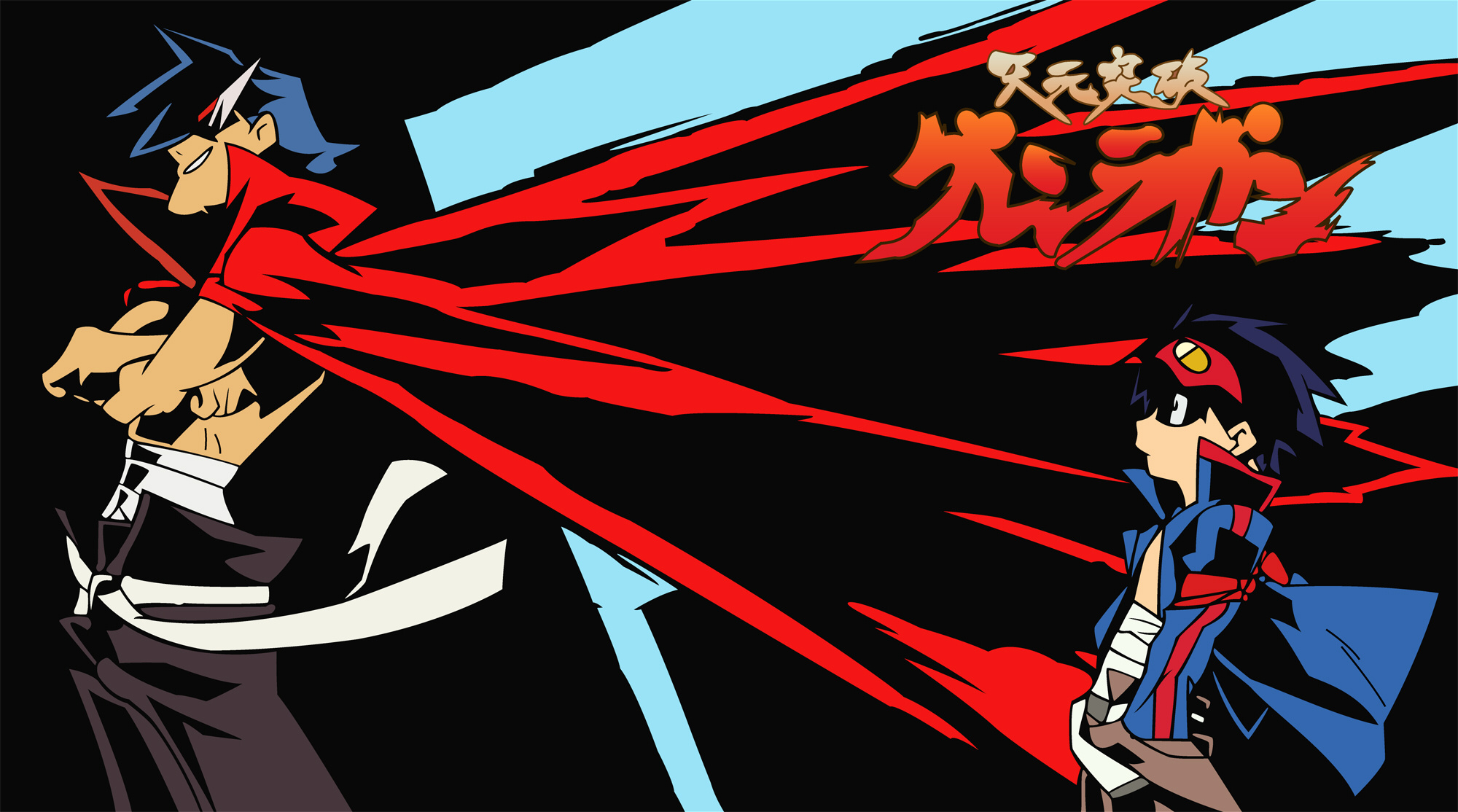 Kamina (Tengen Toppa Gurren Lagann) (Anime), Gurren Lagann wallpaper, Heroic character, 2000x1120 HD Desktop
