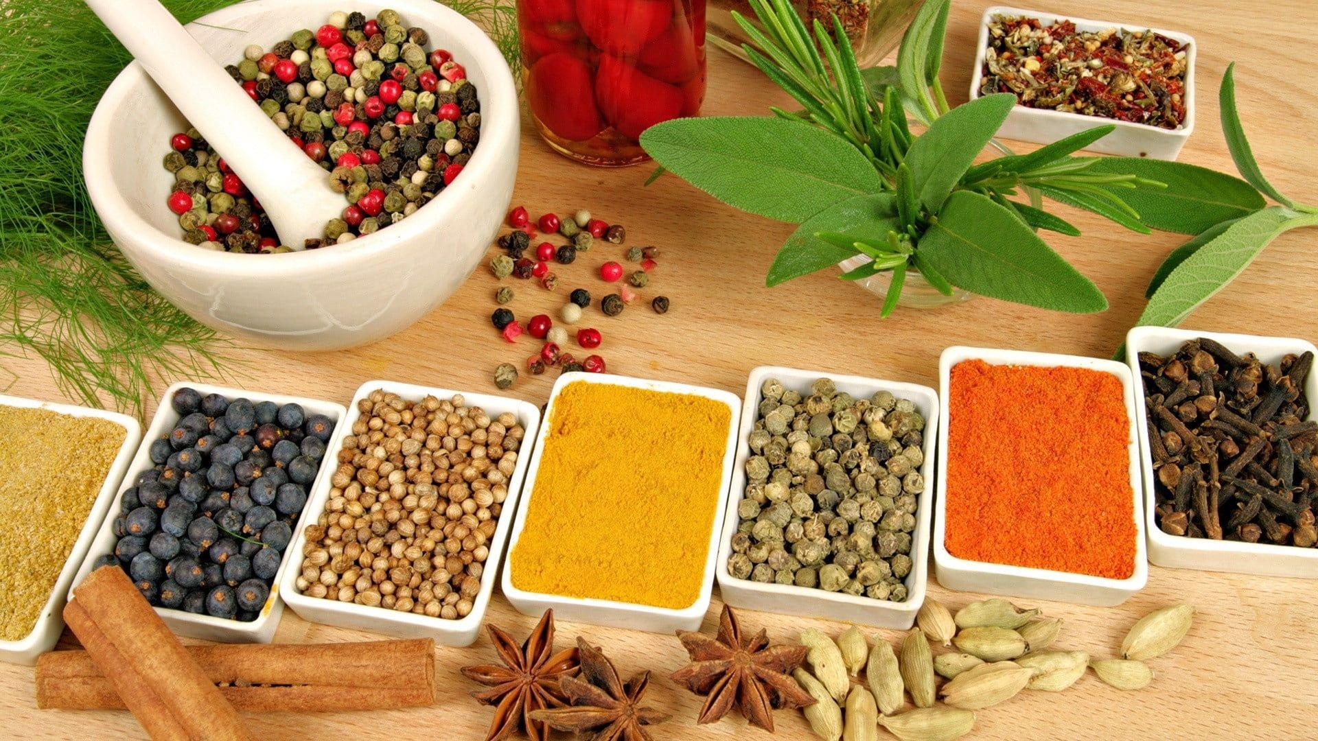 Food seasoning, Ayurvedic herbs, Healthy foods, Nourishing choices, 1920x1080 Full HD Desktop