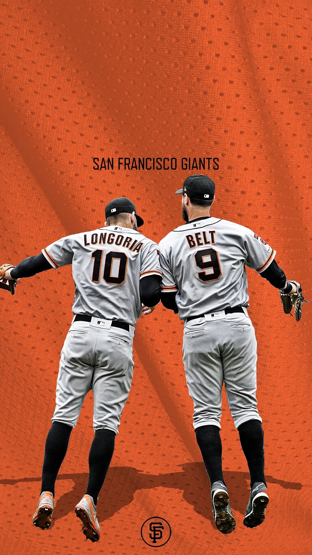 San Francisco Giants: Evan Longoria and Brandon Belt, Major League Baseball. 1080x1920 Full HD Background.