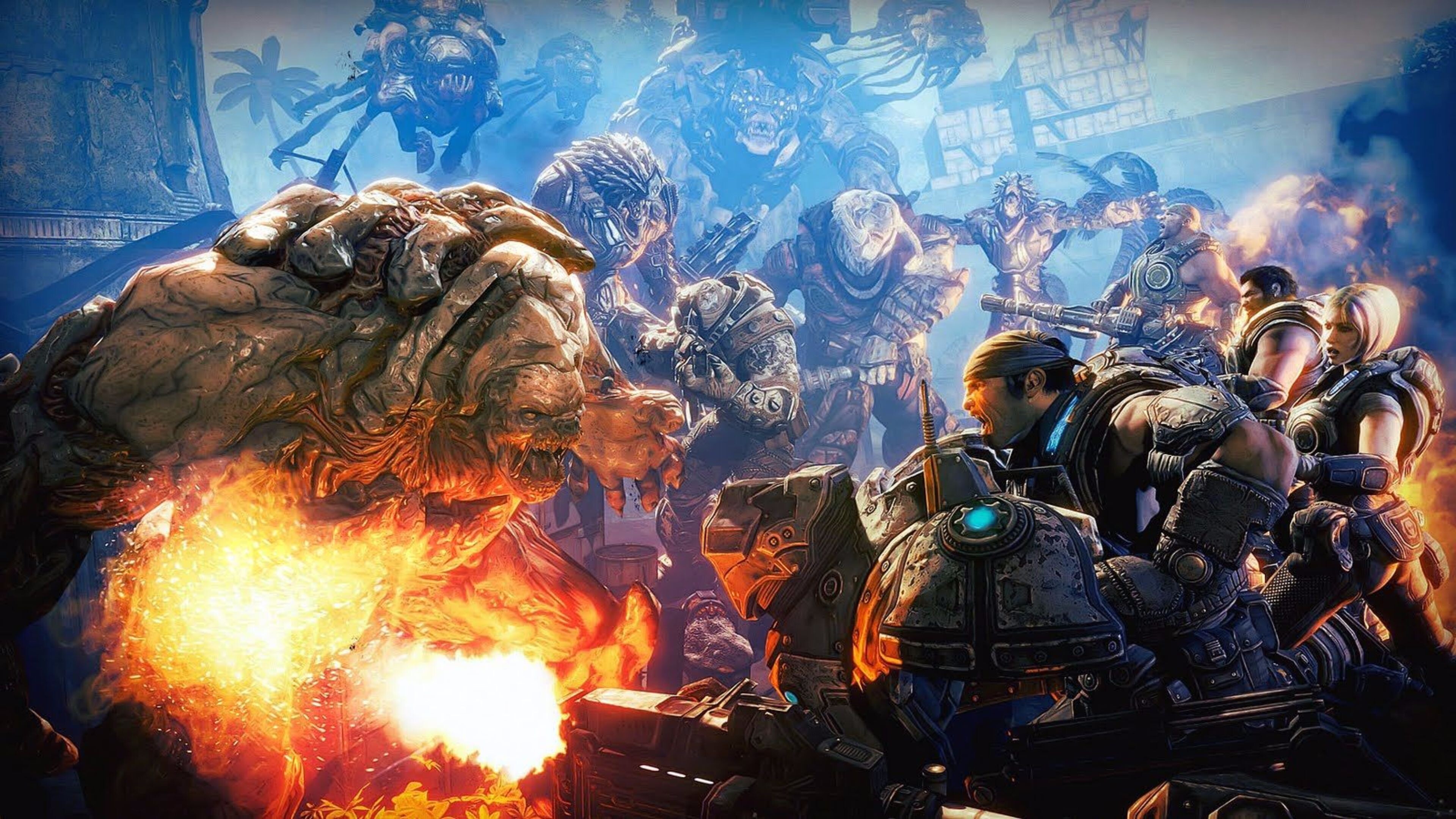 Gears of War 4 4k wallpaper, Epic gaming wallpapers, Action-packed battles, Immersive experience, 3840x2160 4K Desktop