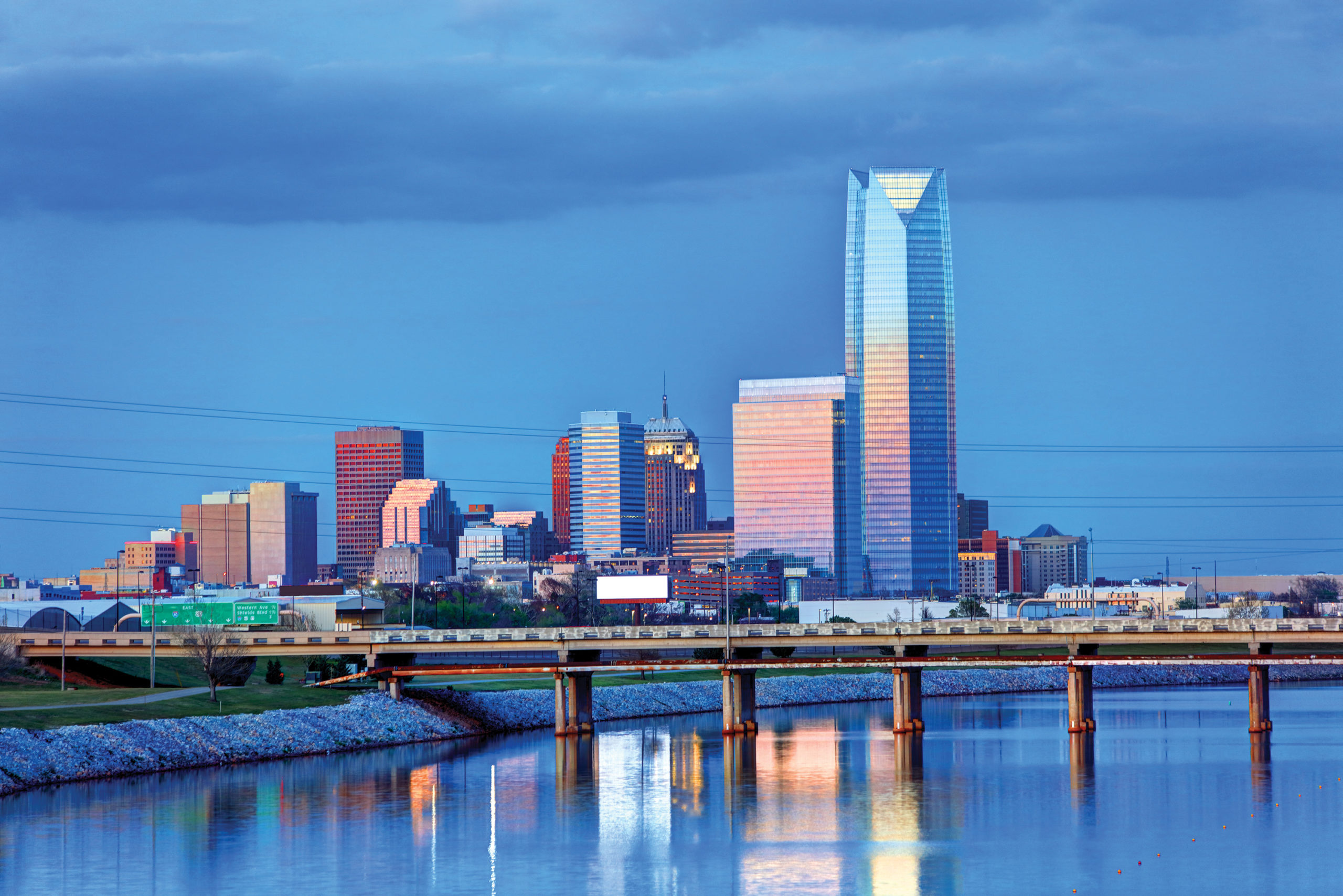 Oklahoma City skyline, Travels, Transportation consulting, KSM Katz Sapper, 2560x1710 HD Desktop