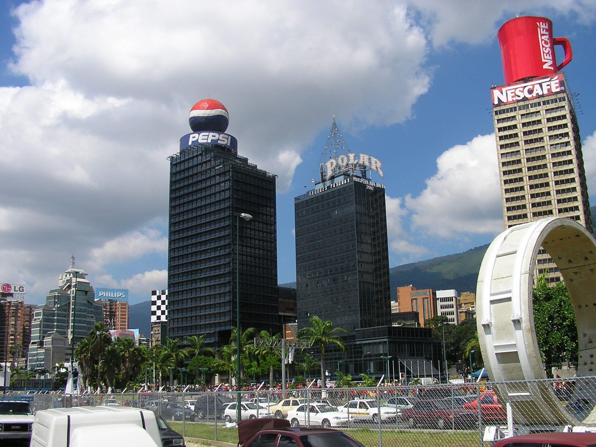 Caracas, Travels, Cities of Venezuela, Twin towers landscape, 2050x1540 HD Desktop