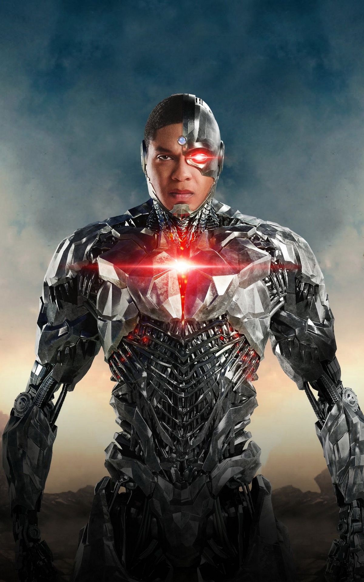 Cyborg (Justice League), DC movies wallpapers, Heroic post, Cyborg transformation, 1200x1920 HD Handy