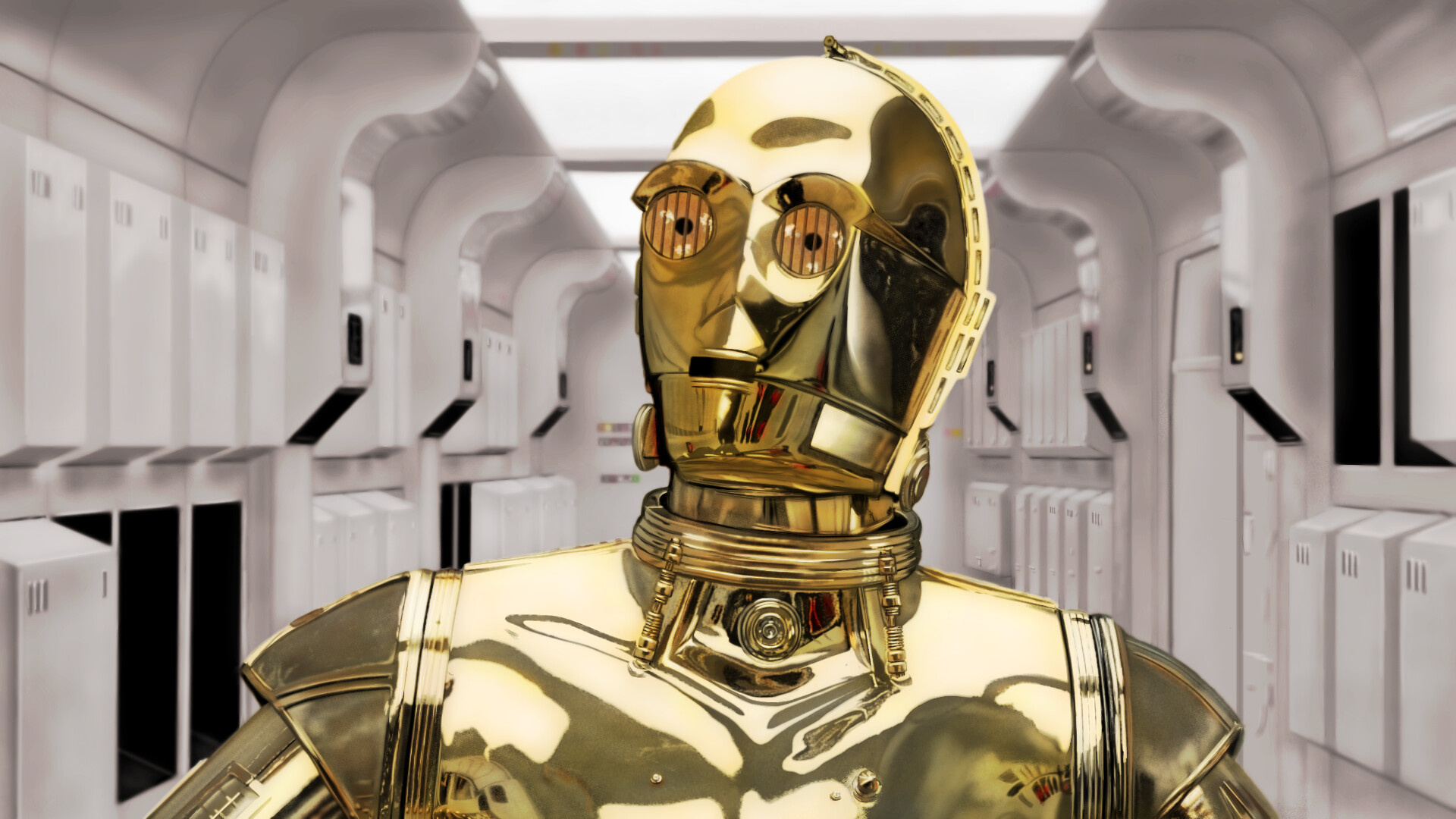 Graham W., C-3PO, Star Wars, 1920x1080 Full HD Desktop