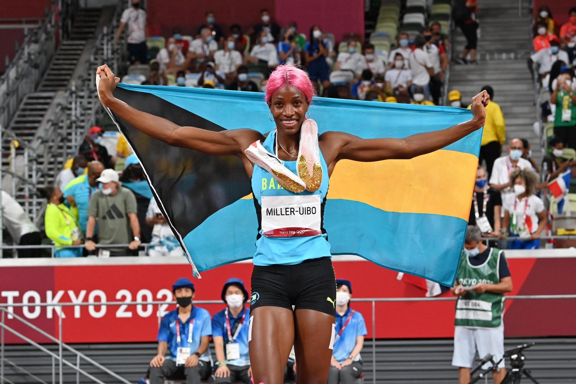 Shaunae Miller-Uibo, Womens 400m gold, Bahamas, Olympic, 1920x1280 HD Desktop