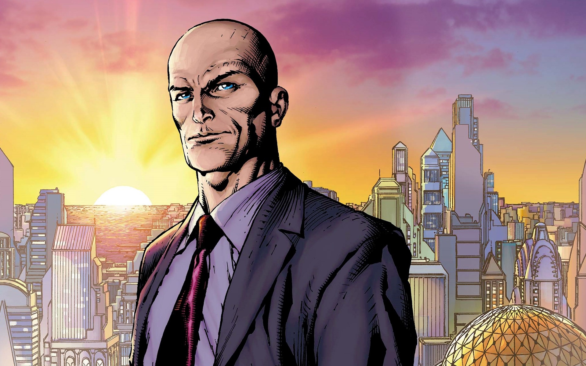 Lex Luthor: A highly intelligent supervillain, originated from DC Comics. 1920x1200 HD Background.