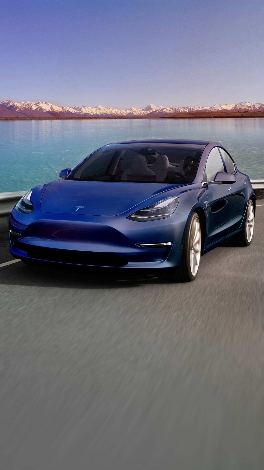Tesla: Model S, A battery-powered liftback car, Tesla's flagship model. 1080x1920 Full HD Background.