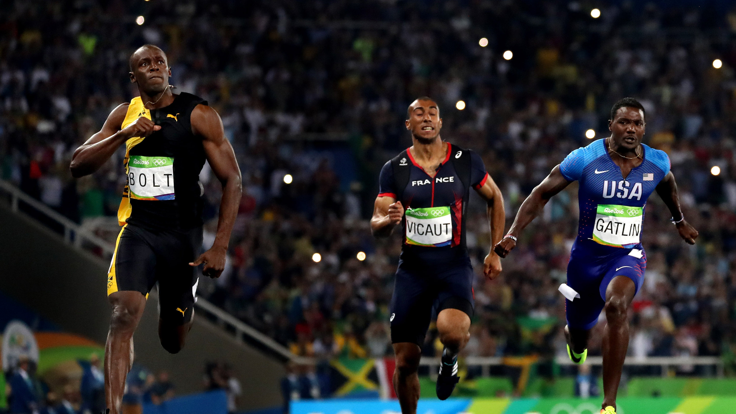 Justin Gatlin, Showdown with Usain Bolt, Historical significance, NY Times recognition, 3000x1690 HD Desktop
