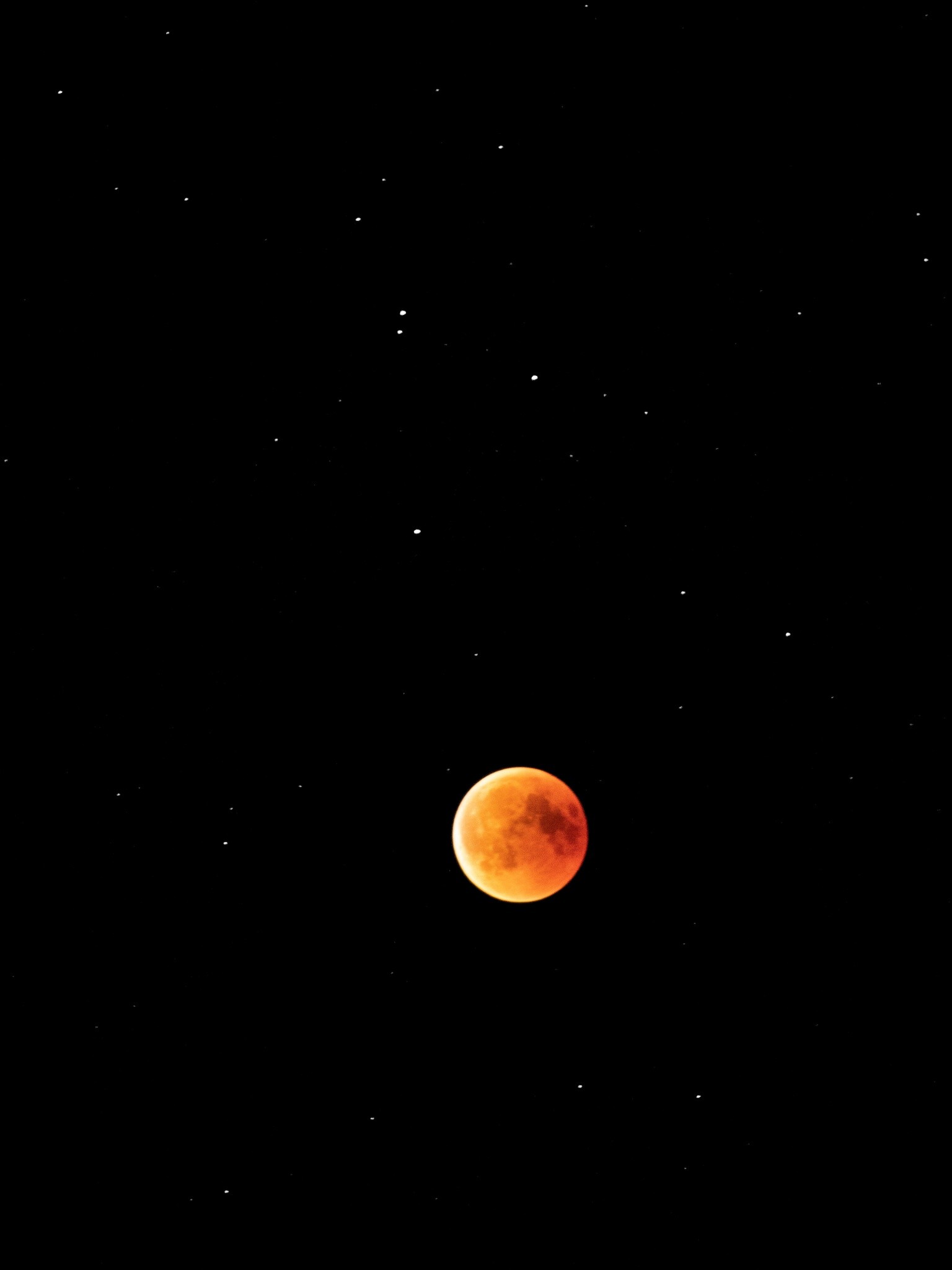 Blutrote Mondtapete, Himmelschnheit, Spektakulre Sternenhimmel, Faszinierende Astronomie, 1540x2050 HD Handy