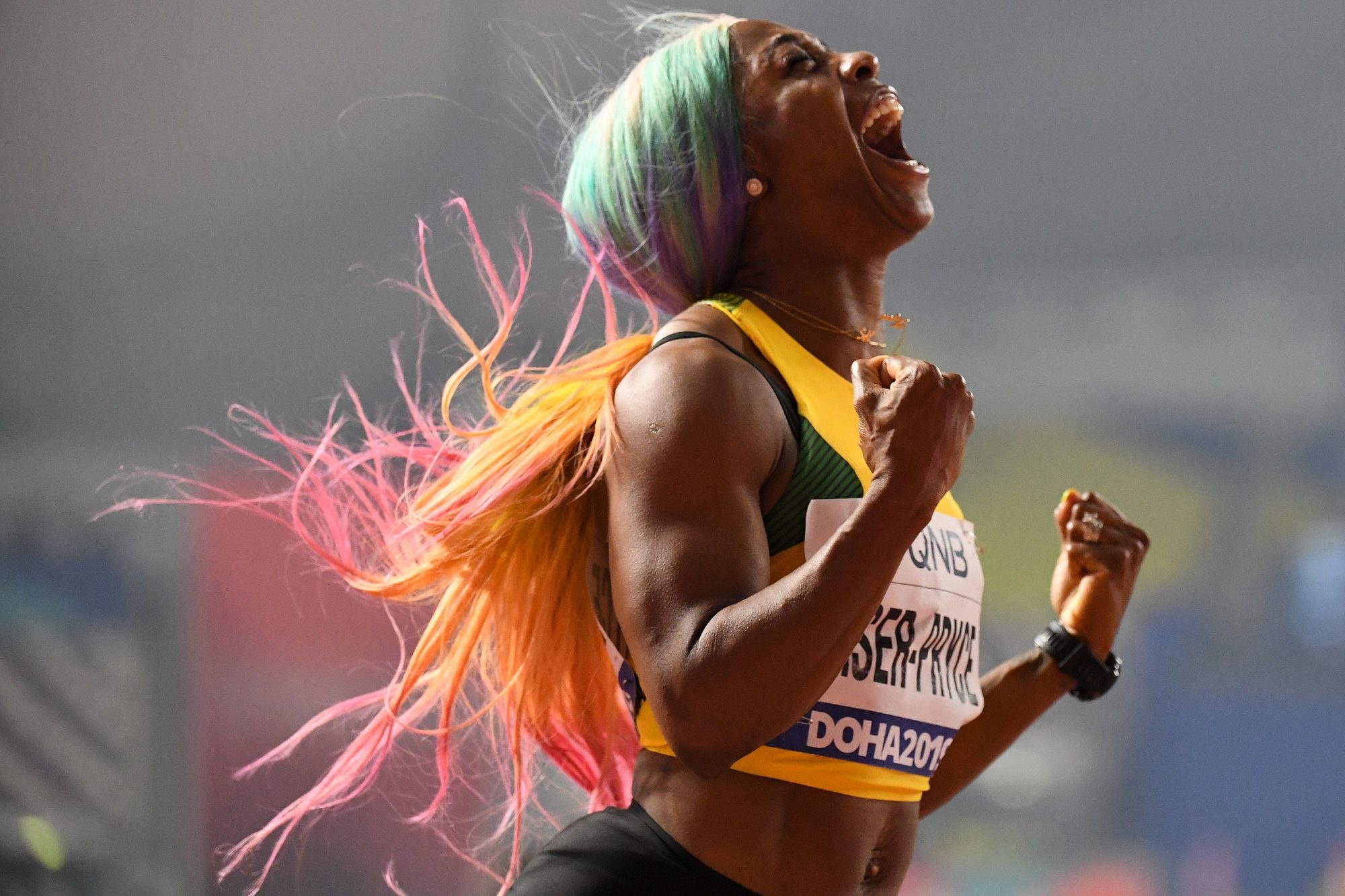 Shelly-Ann Fraser-Pryce, Oldest 100m champion, World title triumph, BBC report, 2000x1340 HD Desktop