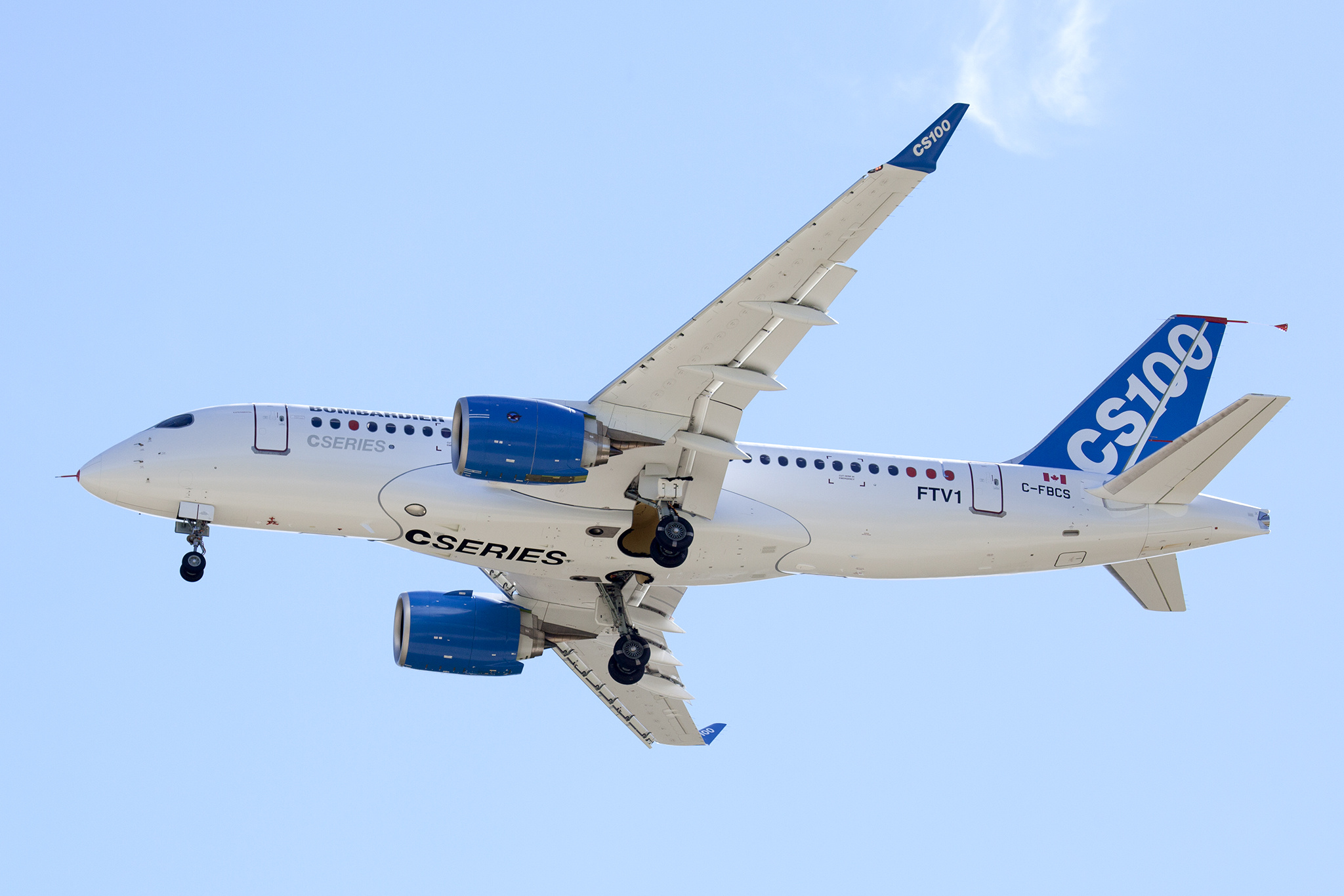 Bombardier CS100, Commercial jet, Aircraft competition, Industry innovation, 2050x1370 HD Desktop