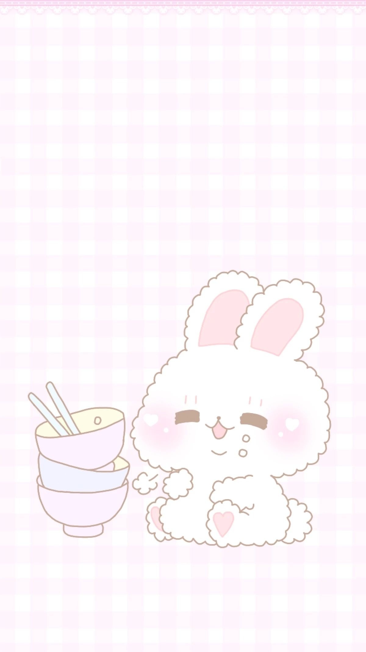 Kawaii, Cute cartoon, Anime wallpapers, Pink design, 1200x2140 HD Phone
