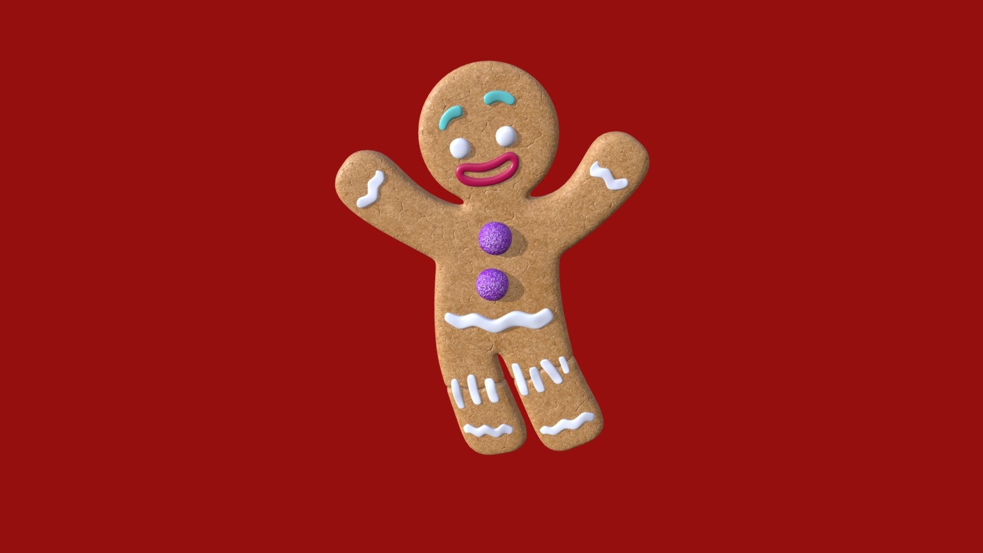 Gingerbread Man, Artistic representation, Gingerbread sculpting, Edible artwork, 1920x1080 Full HD Desktop