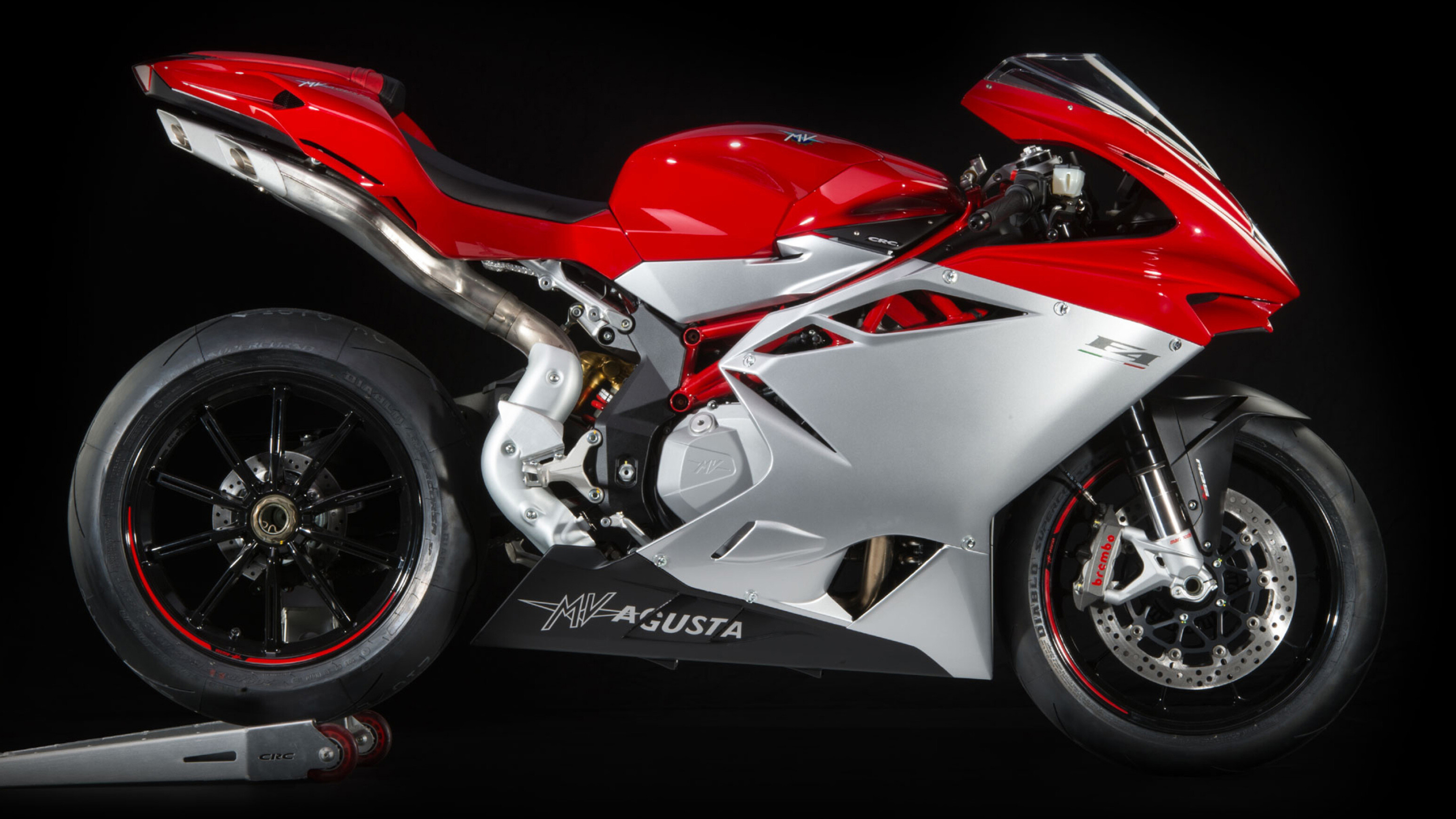 MV Agusta: F4, An inline four-cylinder sport bike made from 1999 until 2018. 3840x2160 4K Wallpaper.