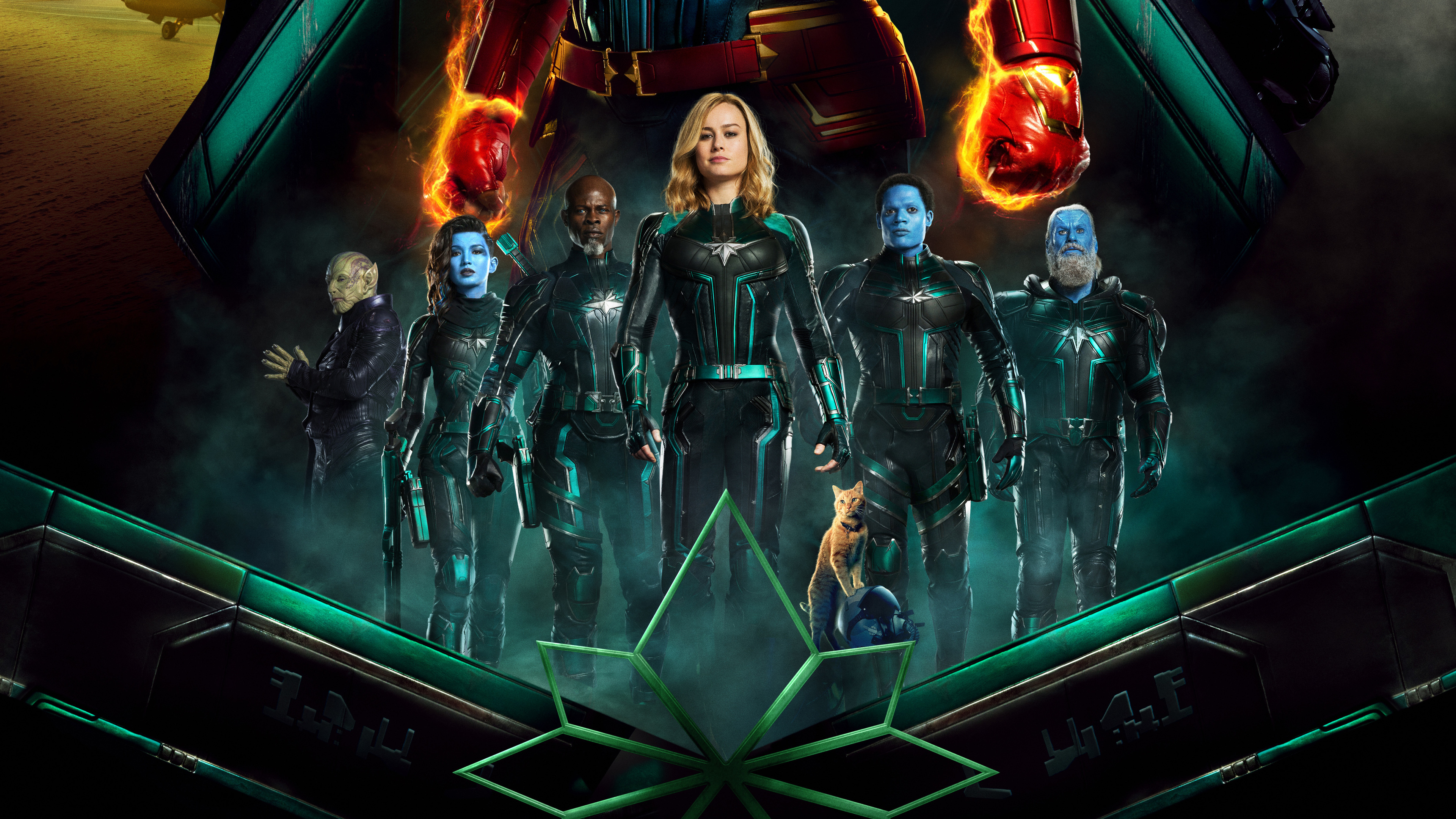 Brie Larson, Captain Marvel, Female superhero, Marvel cinematic universe, 3840x2160 4K Desktop