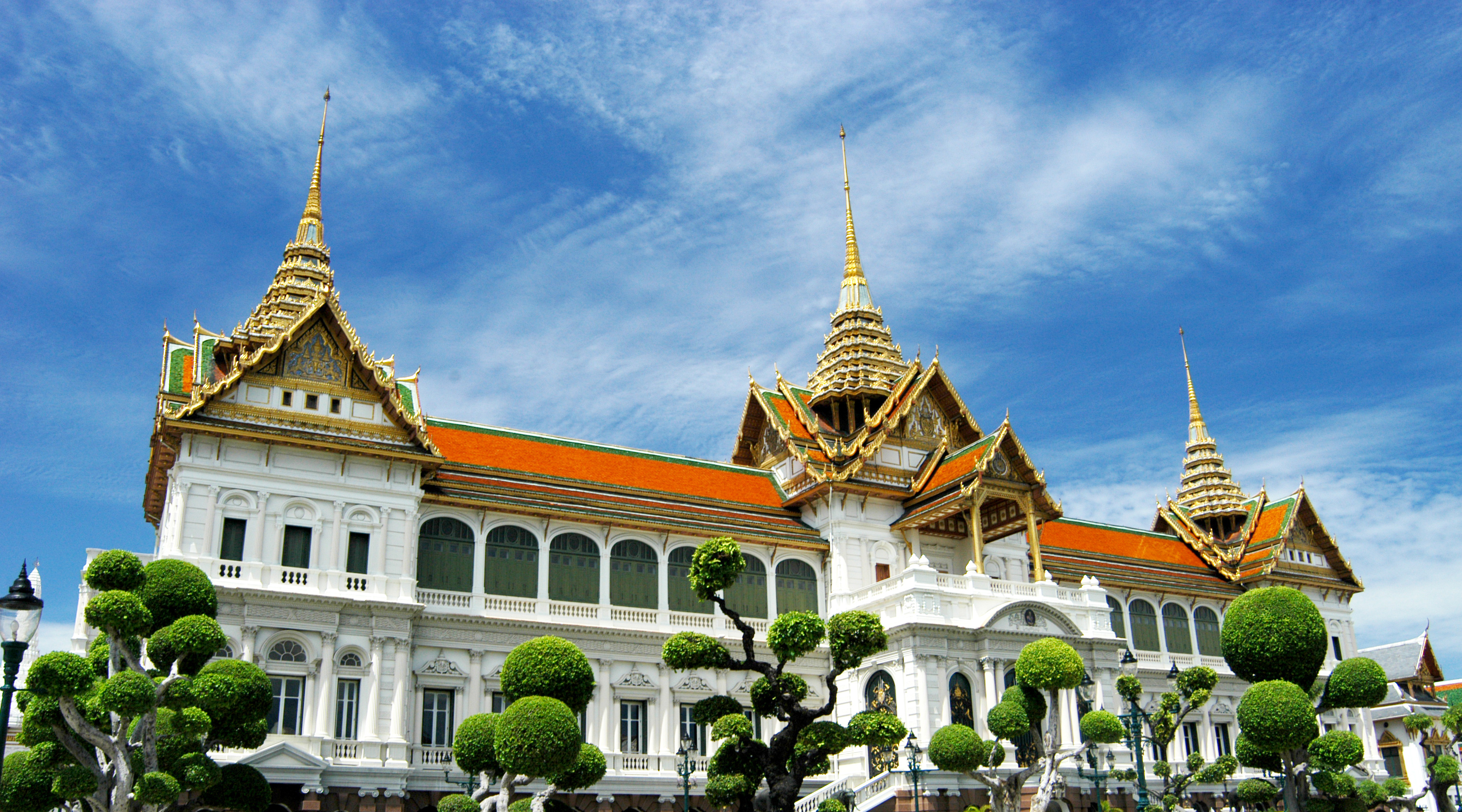 The Grand Palace, Bangkok architecture, 3010x1680 HD Desktop