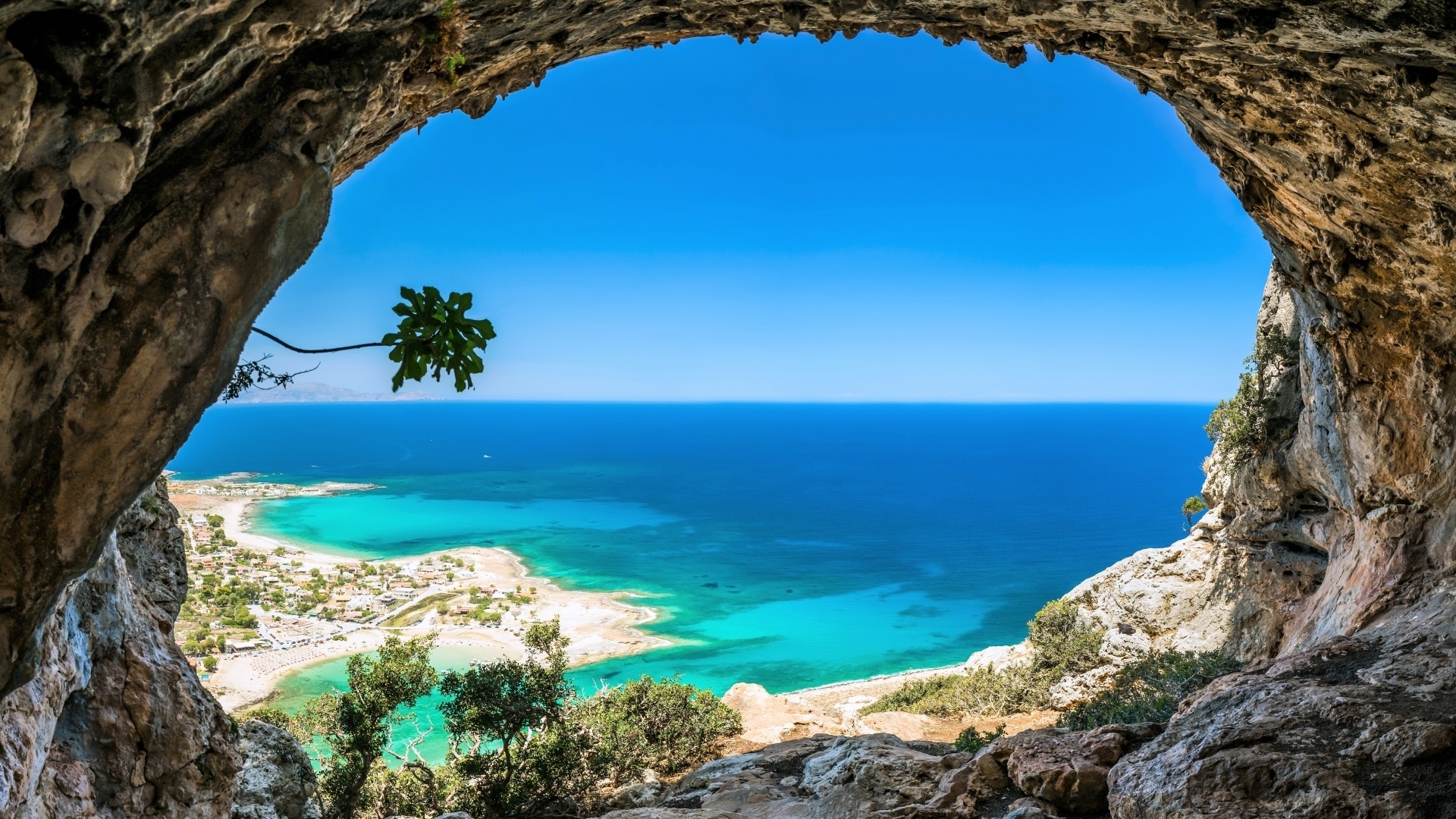 Mediterranean Sea, Rocks Sea Beach Ocean, 1920x1080 Full HD Desktop