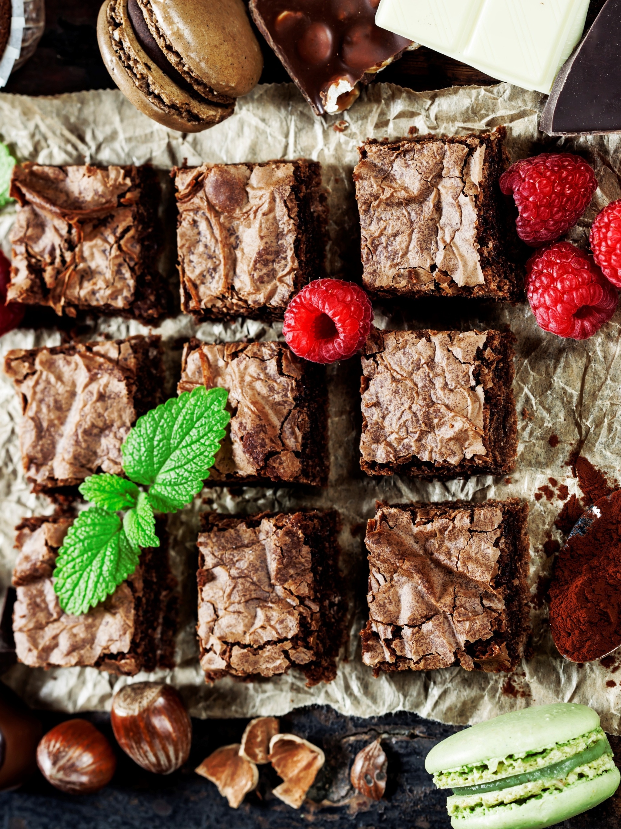 Delicious brownie, Heavenly delight, Rich chocolatey goodness, Sweet blast of flavor, 2050x2740 HD Phone
