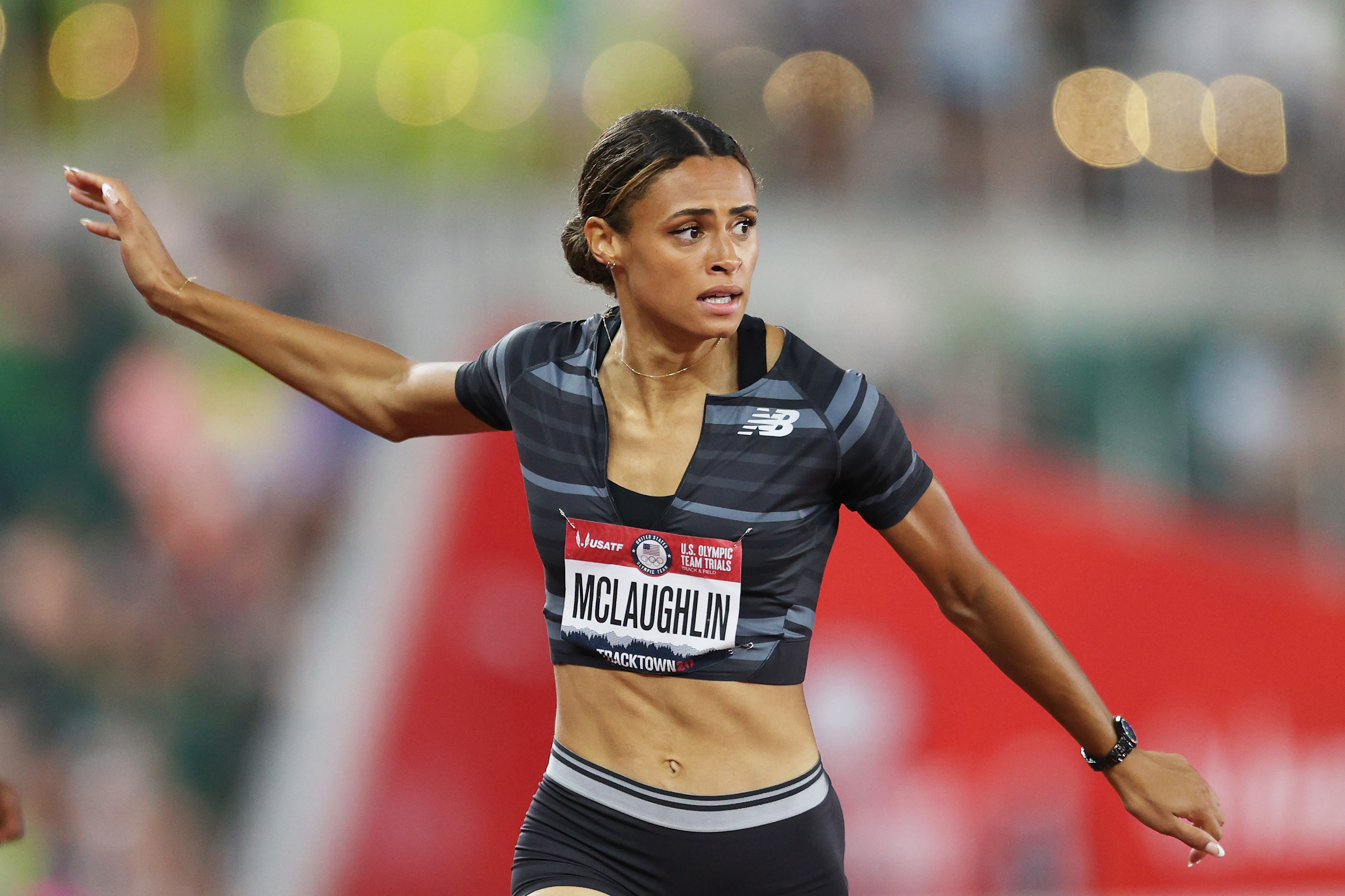 Sydney McLaughlin, Women's 400m hurdles, Record heat, CNN, 3190x2130 HD Desktop