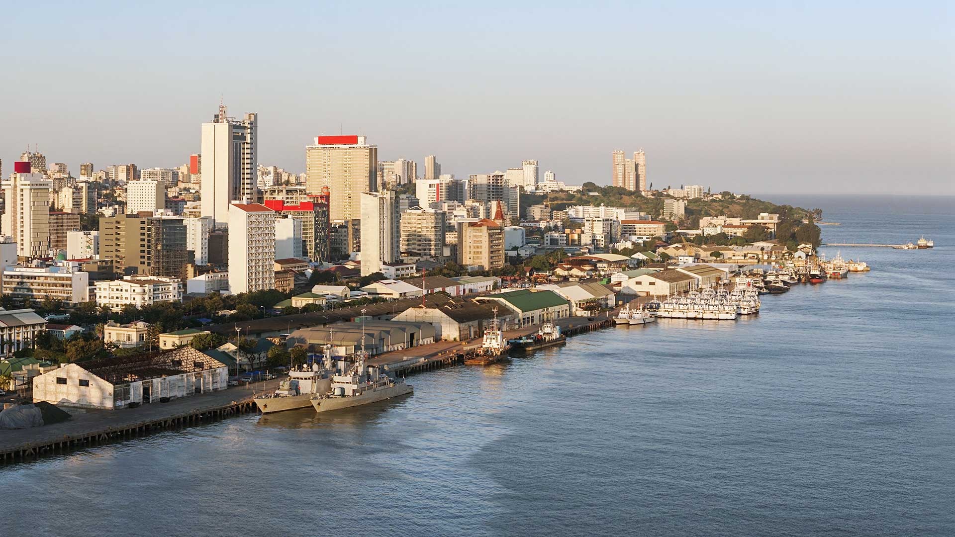 Maputo (Mozambique), Sea fastening, Offshore structures, Industrial securing, 1920x1080 Full HD Desktop