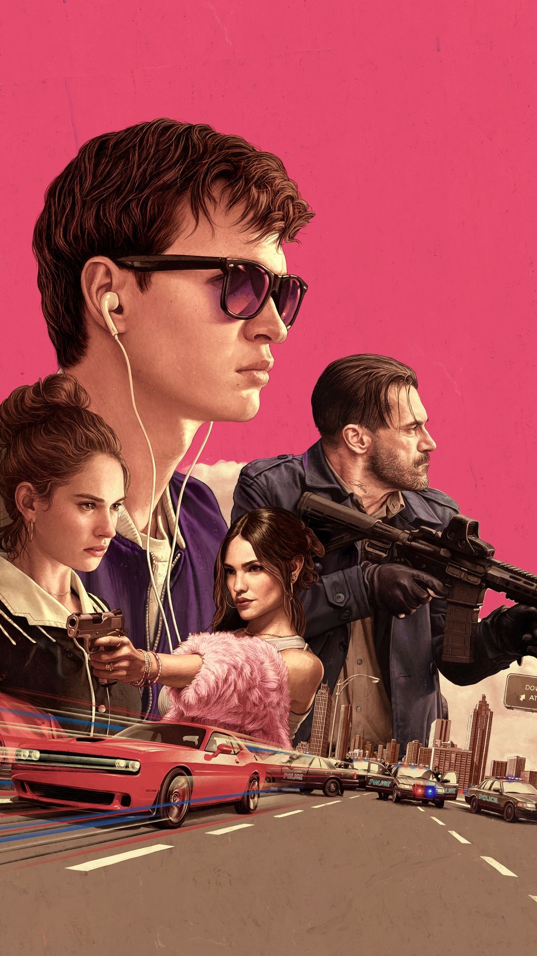 Ansel Elgort, Baby Driver, Wallpapers, Backgrounds, 1080x1920 Full HD Phone