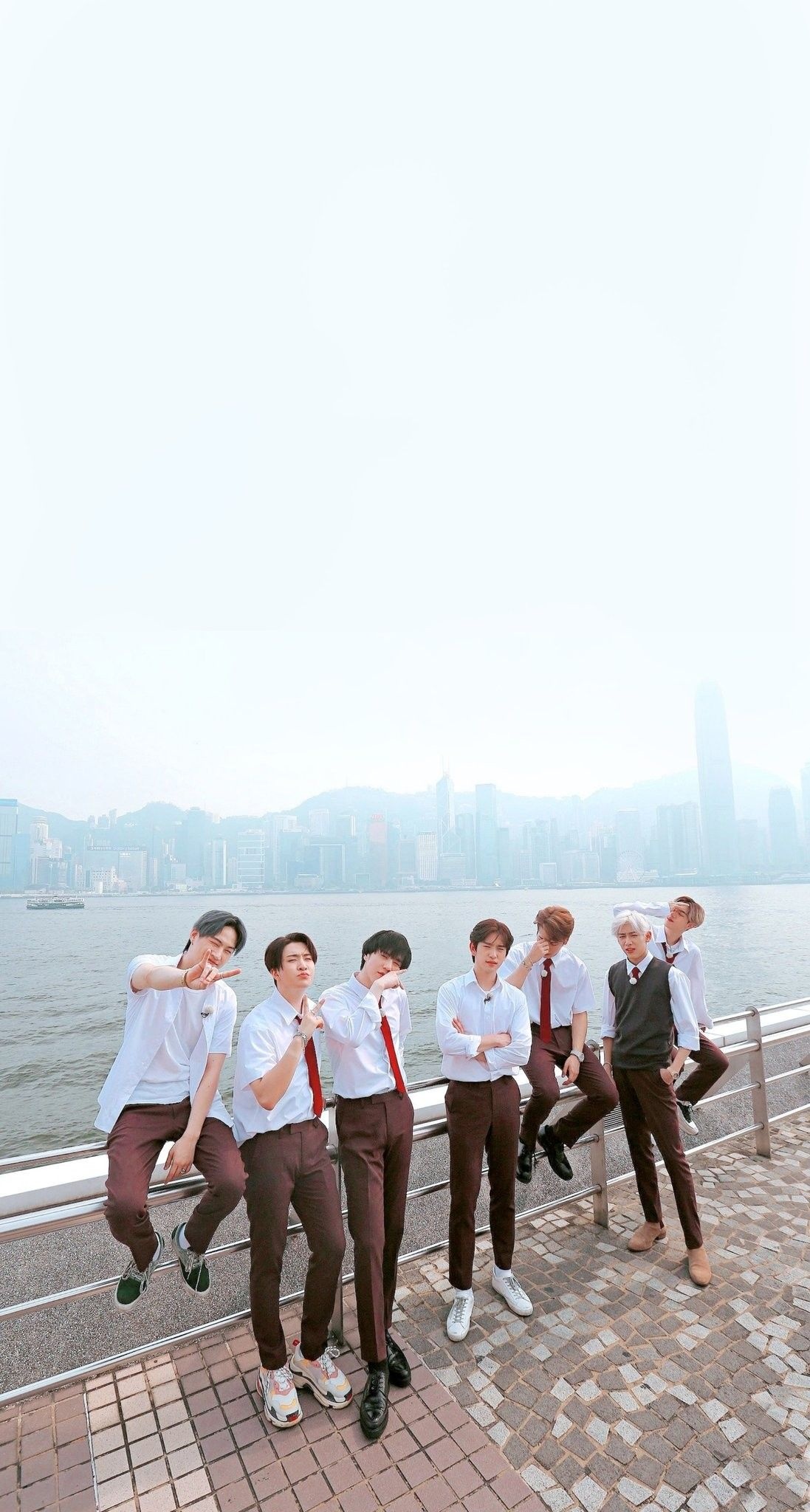 GOT7: A seven-member boy group, Warner Music Korea, 2014, The first mini album "Got It?". 1100x2050 HD Background.