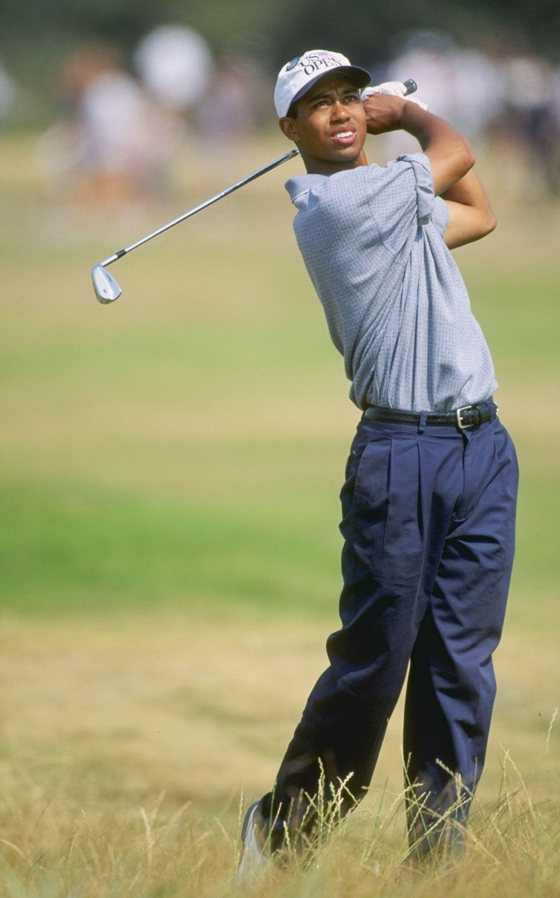 Tiger Woods: He reached number one in the Official World Golf Ranking for the first time in June 1997. 1820x2910 HD Wallpaper.